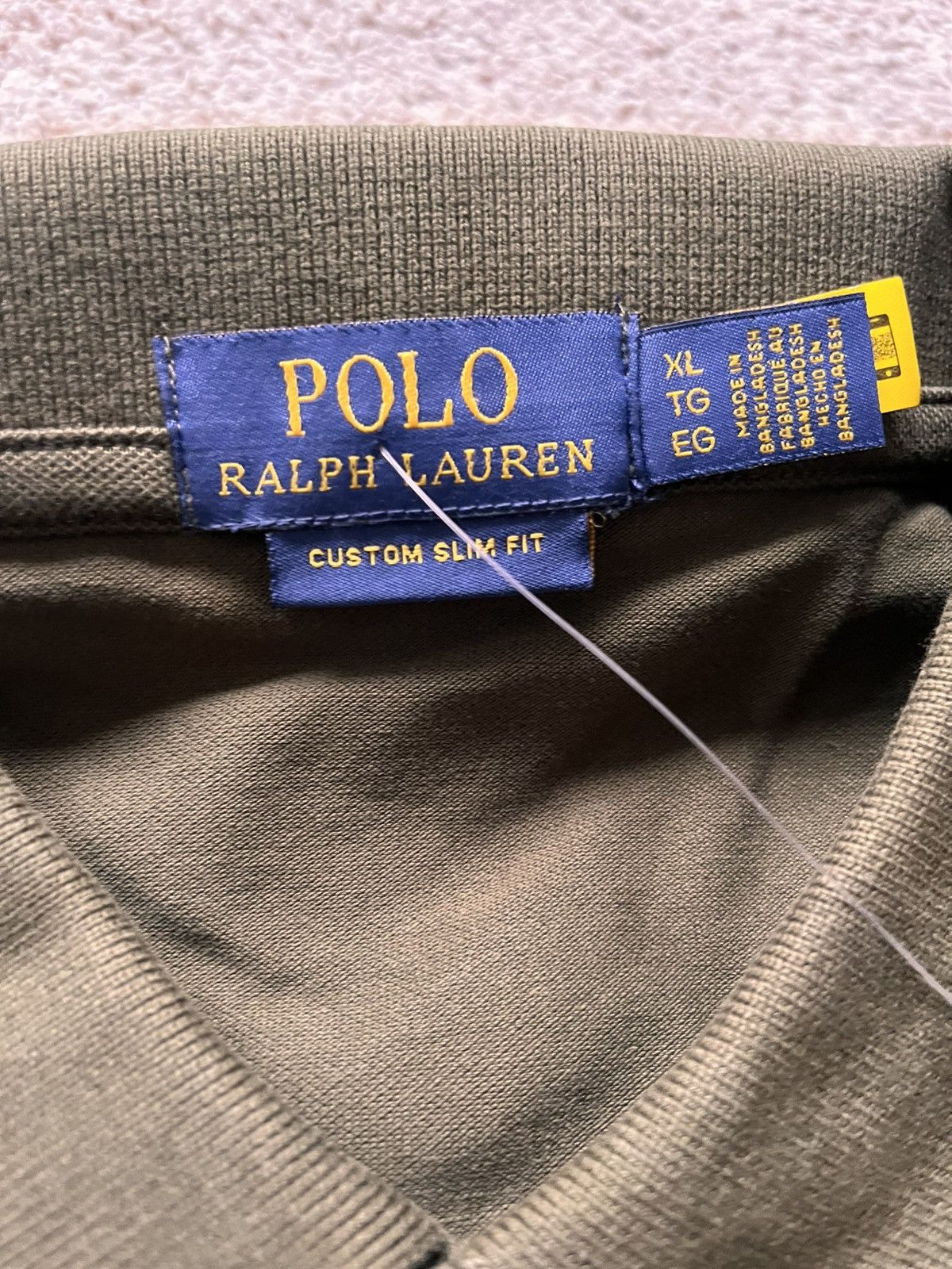 Polo Ralph Lauren Polo Ralph Lauren Polo Shirt Khaki Size US XL / EU 56 / 4 - 3 Thumbnail