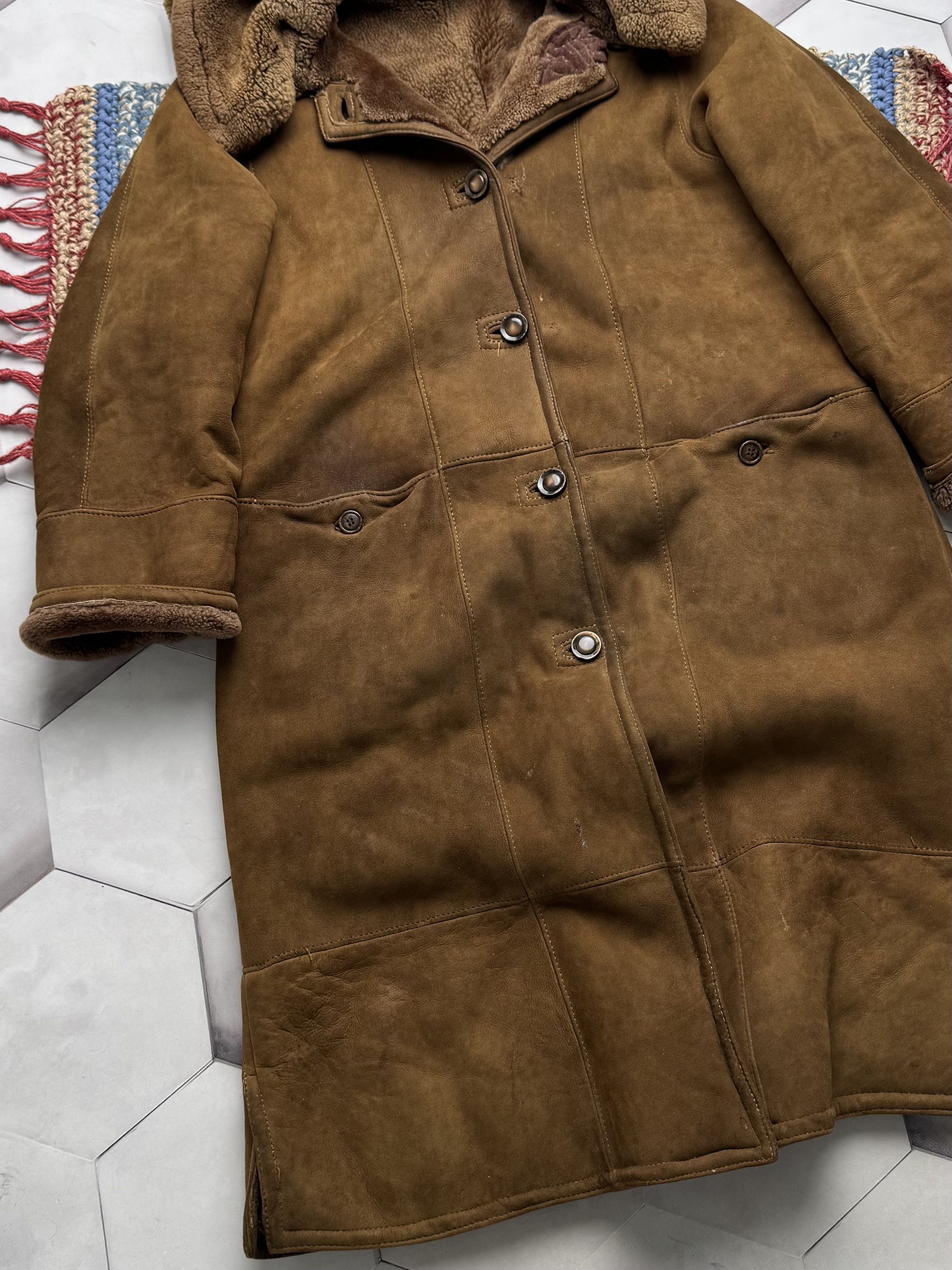 Vintage Vintage Real Sheepskin Heavy Coat (E4) Size XL / US 12-14 / IT 48-50 - 3 Thumbnail