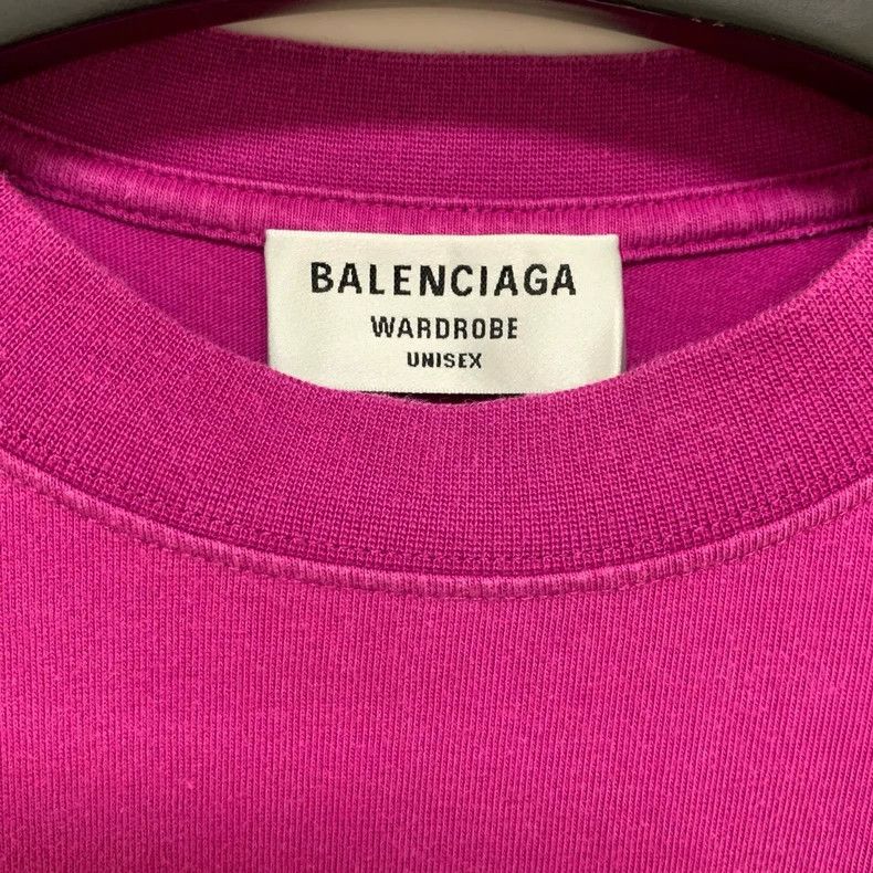 Balenciaga Balenciaga Pink Coke Short Sleeve T-Shirt Size US XXS / EU 40 - 2 Thumbnail