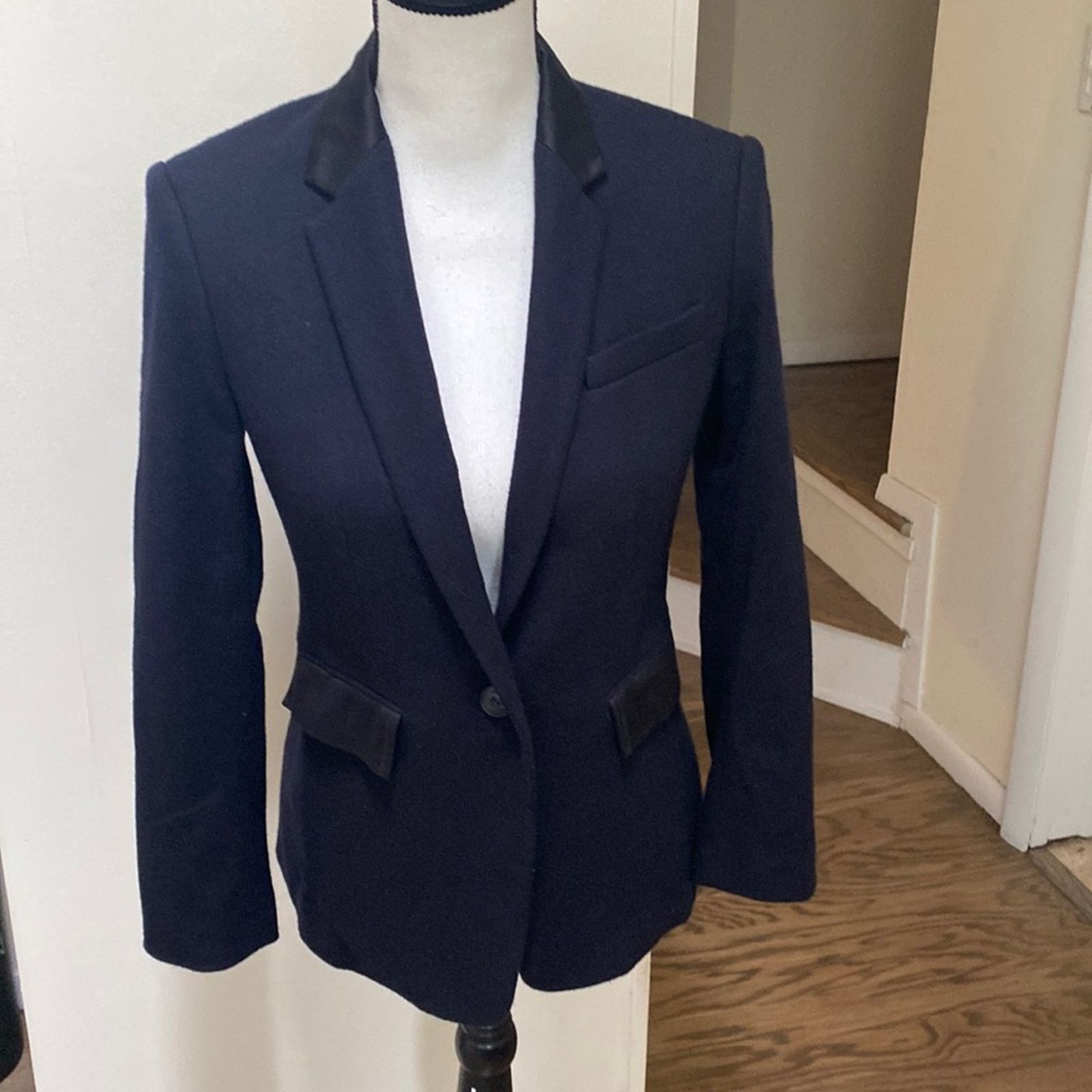 Rag and Bone Black Wool Blazer Size 00