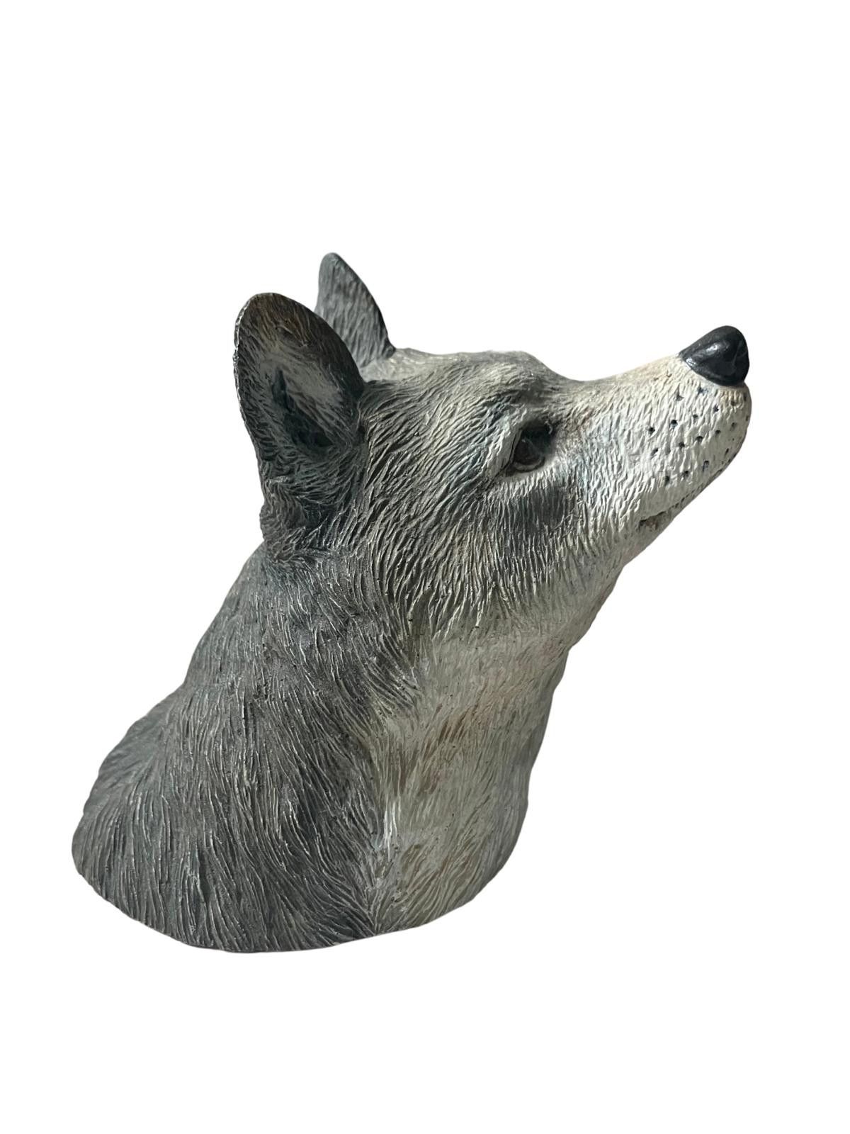 Other Realistic Wolf Head Sculpture - Detailed Animal Figurine Size ONE SIZE - 2 Thumbnail