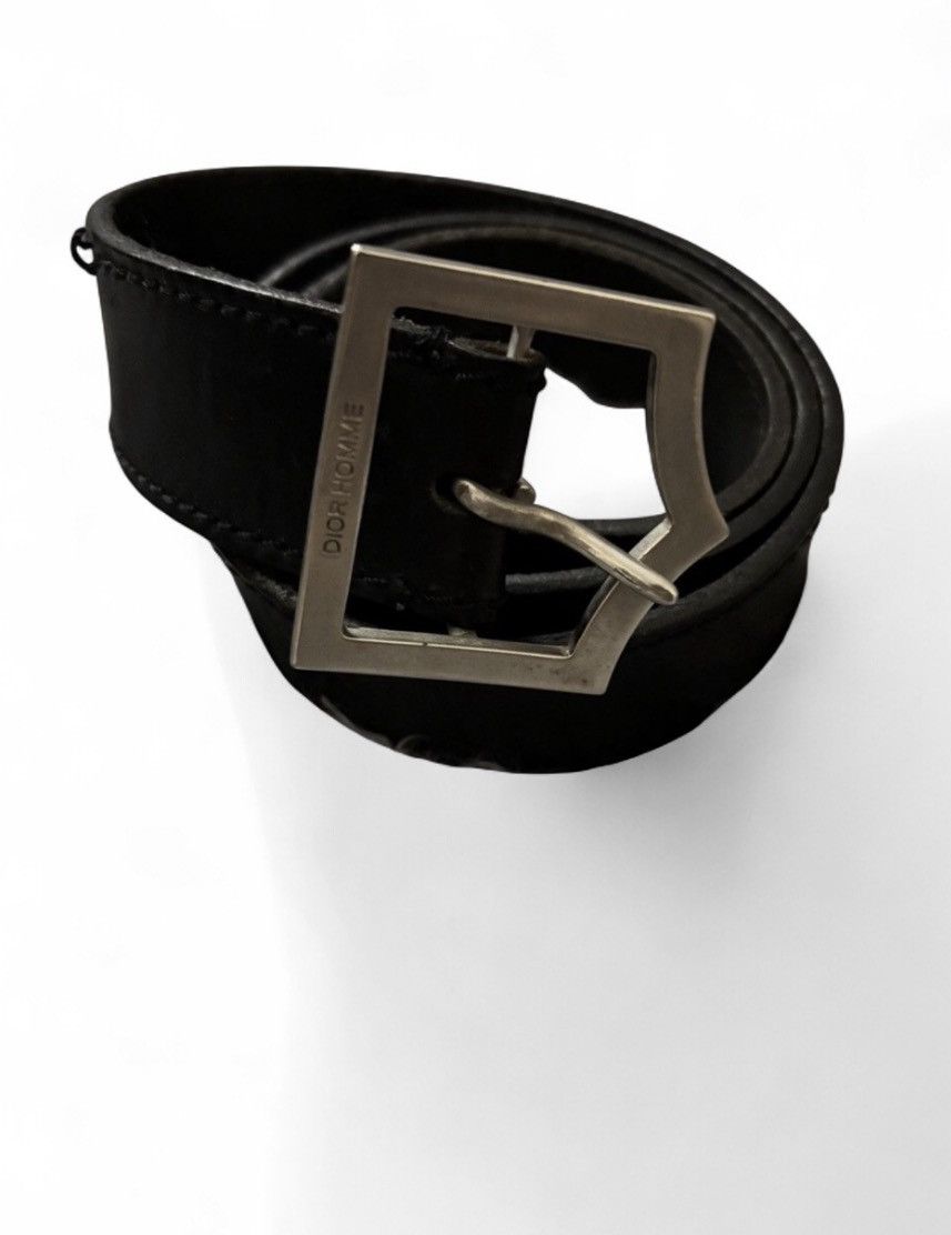 Dior × Hedi Slimane Rare SS04 Dior Homme 'Strip' Black Chain Belt