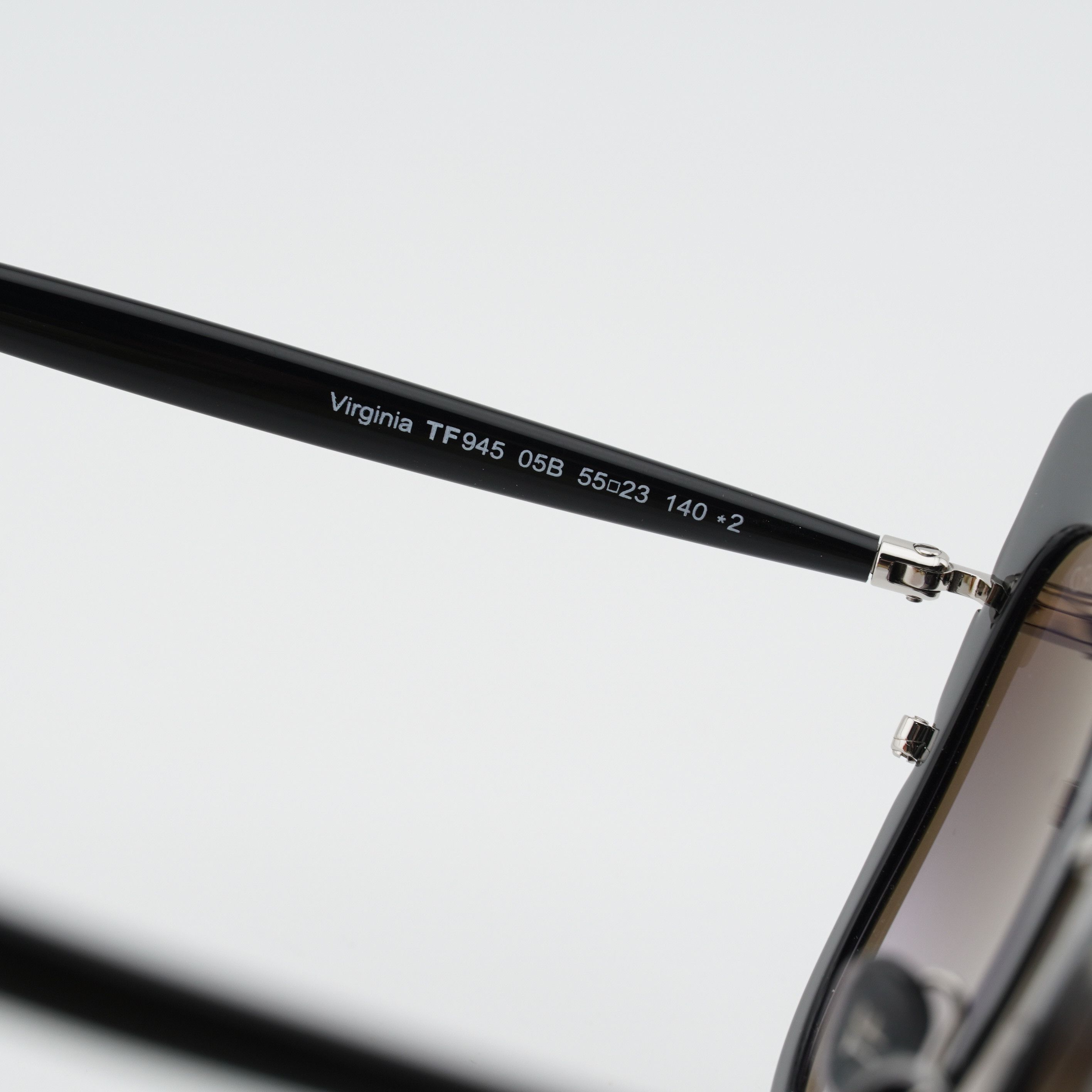 Tom Ford Tom Ford Virginia FT0945 05B Sunglasses Black Cat Eye Frame Size ONE SIZE - 8 Thumbnail
