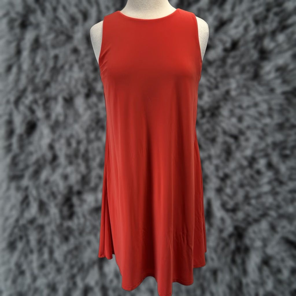 Ralph Lauren Lauren Ralph Lauren Sleeveless Shift Dress Sz 10 Women’s Orange Red Comfort Size L / US 10 / IT 46 - 1 Thumbnail