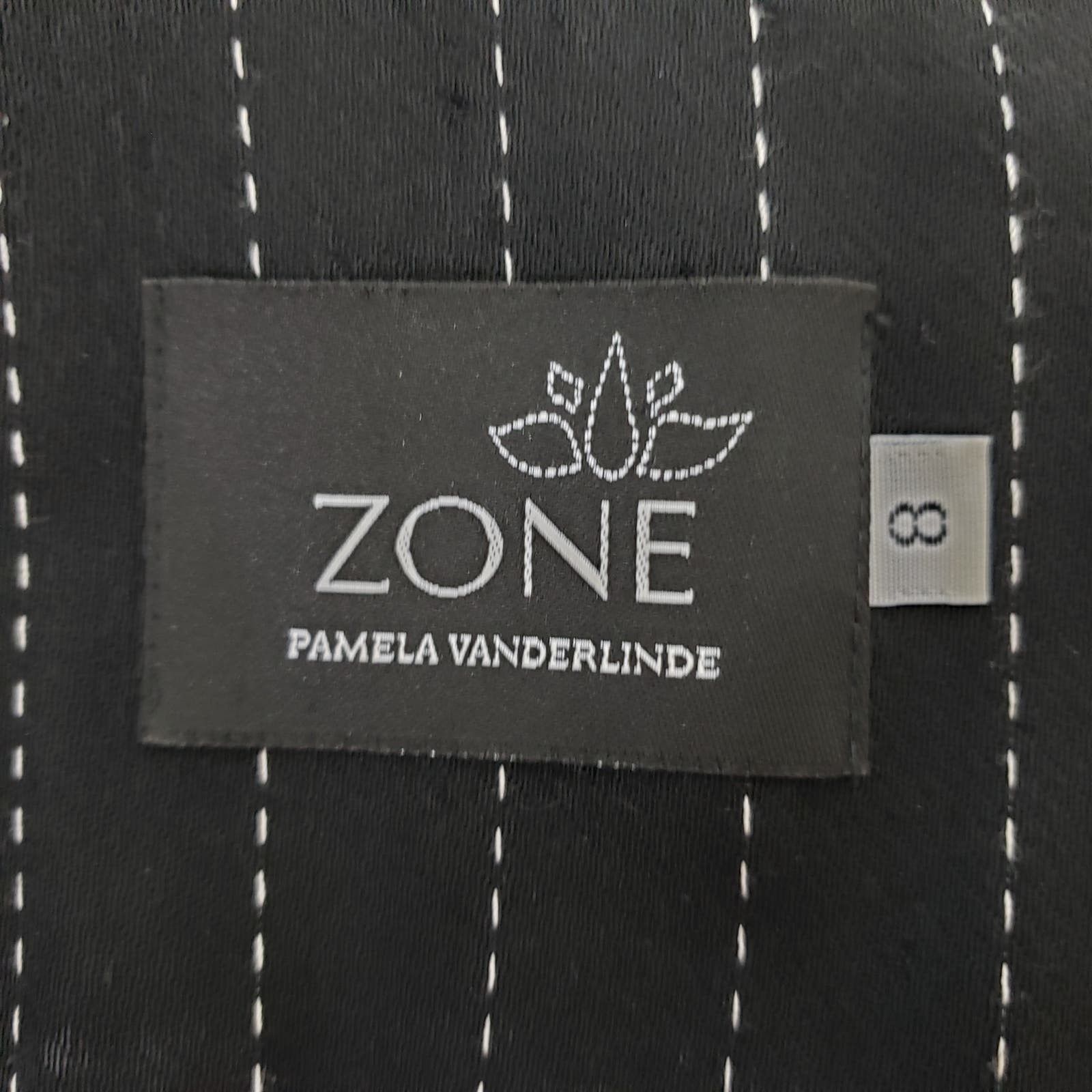 Vintage Pamela Vanderlinde Zone Blazer Jacket Pinstriped Ruffled 8 Size M / US 6-8 / IT 42-44 - 12 Thumbnail