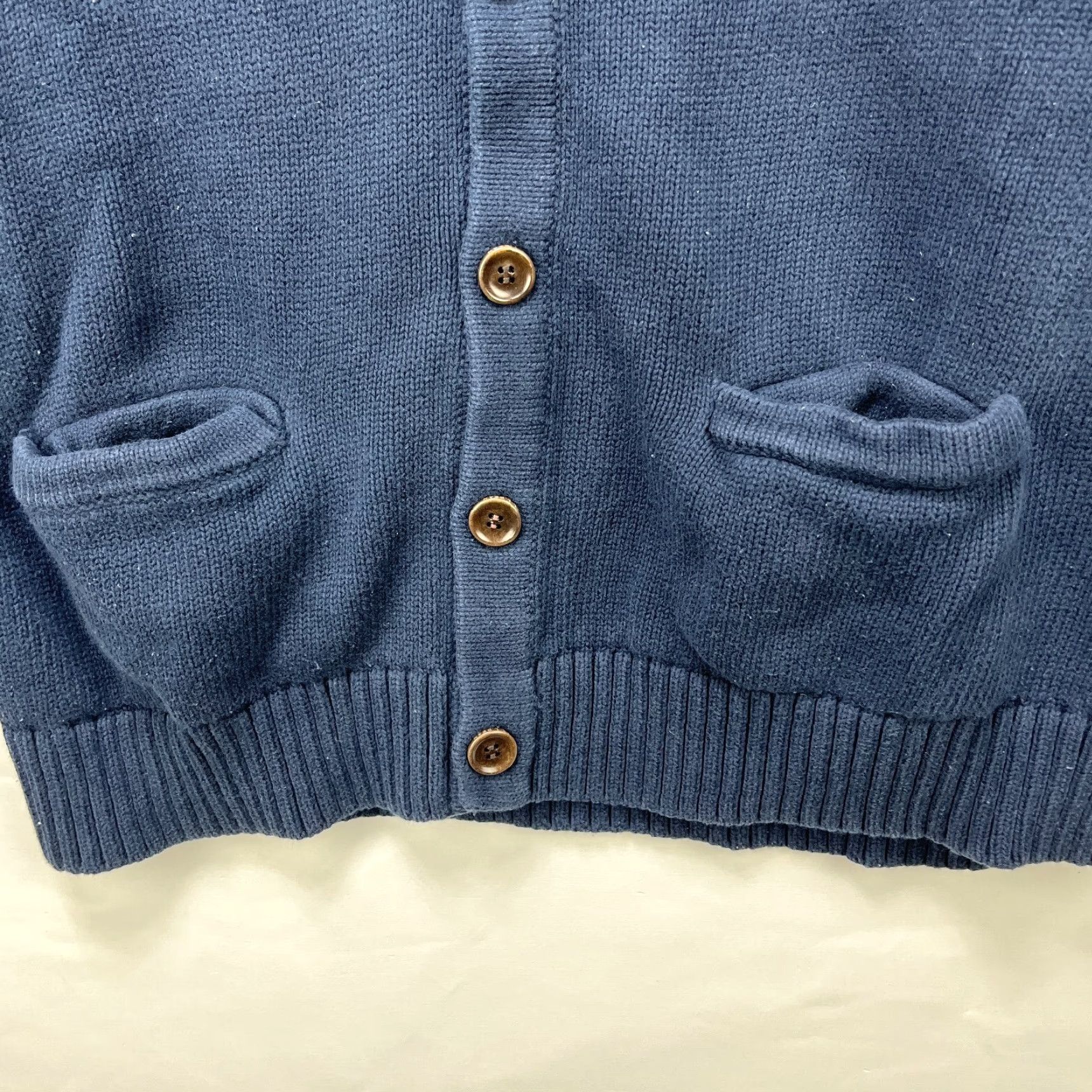 Vintage VINTAGE L.L. Bean Cardigan Knit Sweater Men’s Large Navy Blue Cotton Knit Cardigan Vintage | L.L. Bean | Cardigan | Men | Large | Navy | Blue Size US L / EU 52-54 / 3 - 3 Thumbnail