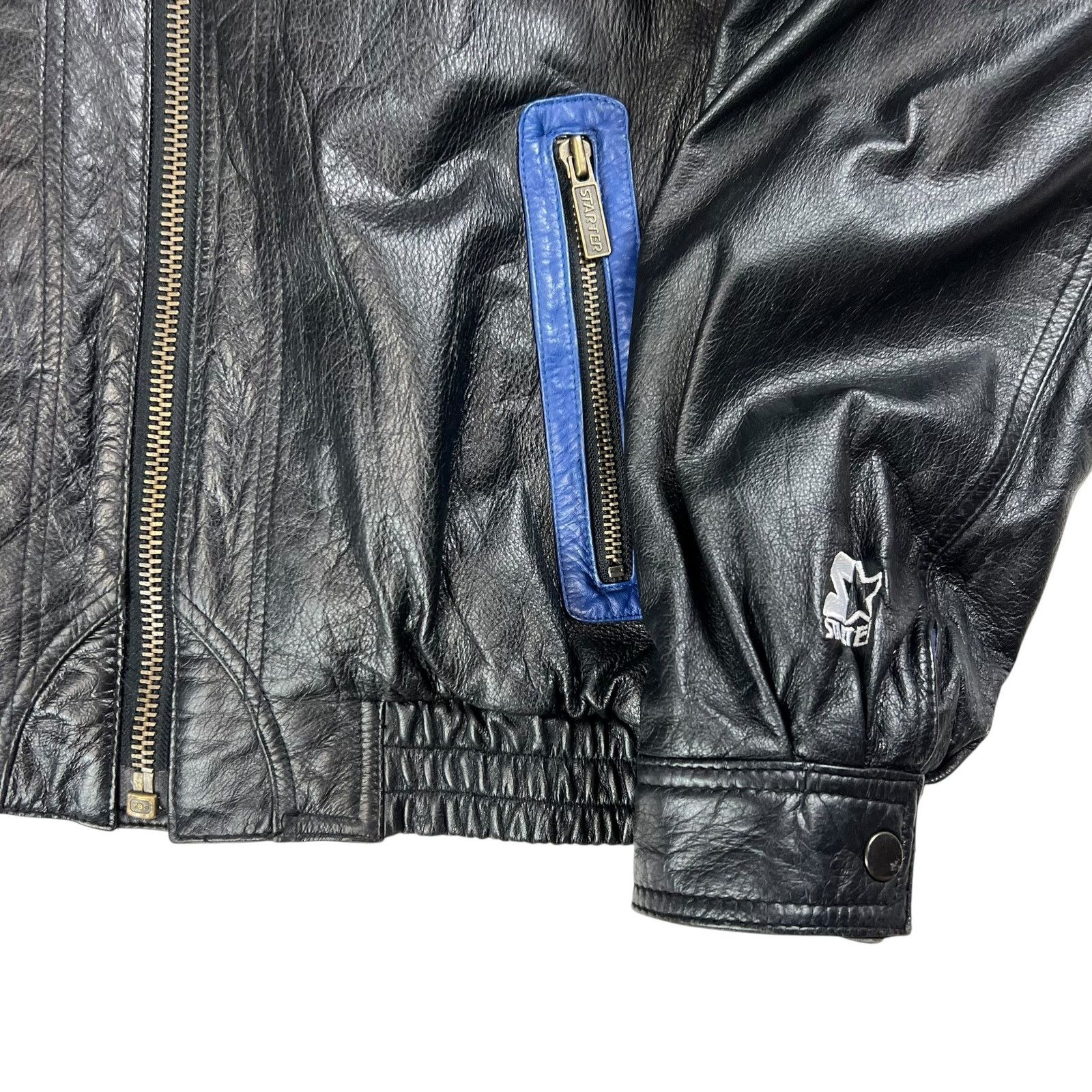 NFL × Starter × Vintage Vintage 90s Starter Dallas Cowboys leather jacket (M/L) Size US L / EU 52-54 / 3 - 2 Thumbnail