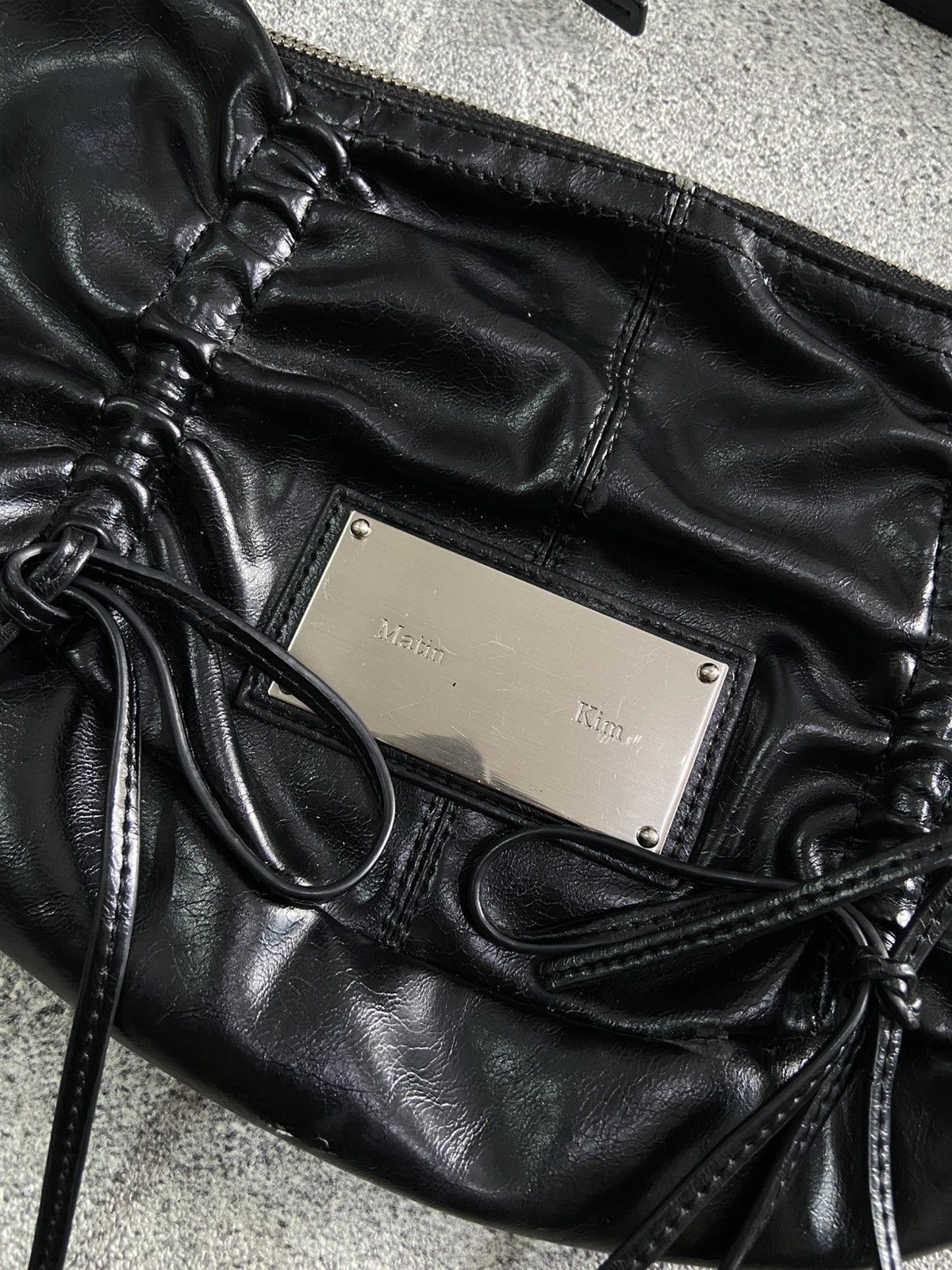Matin Kim Martin kim half shirring ribbon shoulder bag Size ONE SIZE - 3 Thumbnail