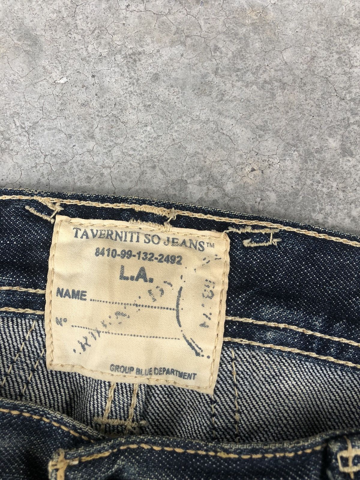 If Six Was Nine Taverniti Flared Jeans Mudwash Distressed Jeans Size US 33 - 19 Thumbnail
