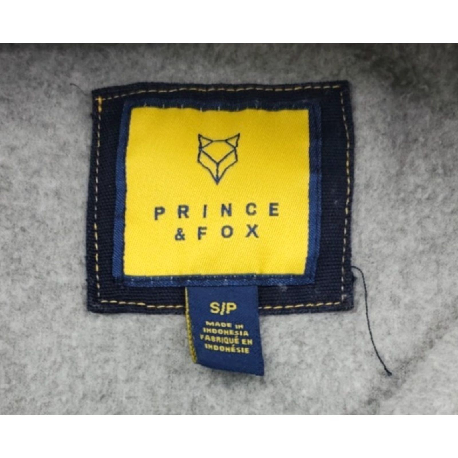 Prince Prince & Fox Mens S Light Gray Pullover Sweater 1/4 Zip Athleisure Hiking Golf Size US S / EU 44-46 / 1 - 5 Thumbnail