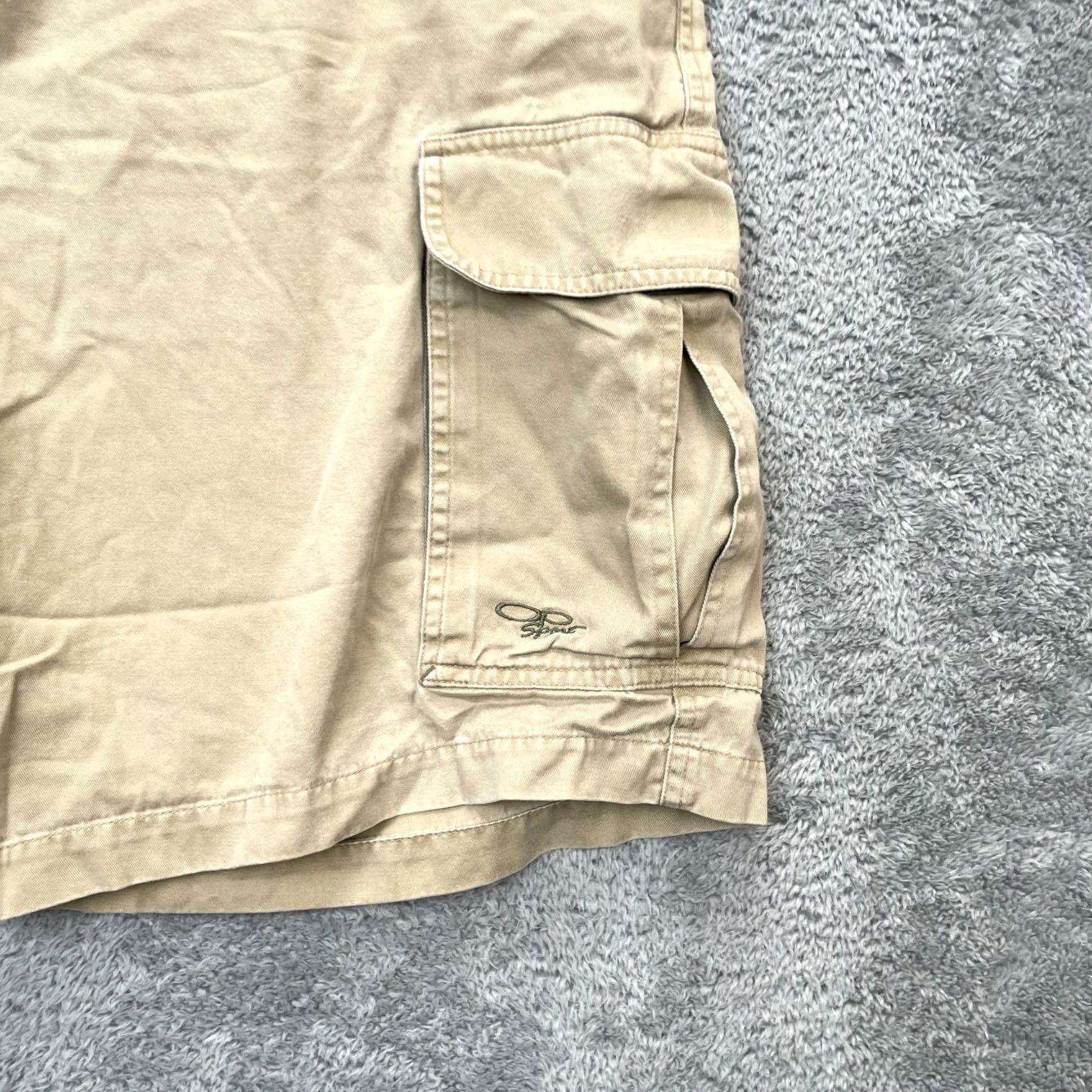 Ocean Pacific VINTAGE Ocean Pacific Cargo Shorts Mens XL Beige Drawstring Pockets Beach Outdoor 90s Mens Size US 36 / EU 52 - 5 Thumbnail