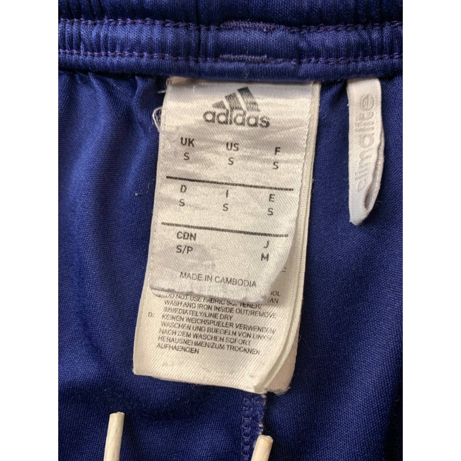 Adidas ADIDAS Nova PERFORMANCE CLIMALITE 2018 ORIGINAL MEN FOOTBALL SHORTS S Navy Blue and White Football Men S Size US 29 - 4 Thumbnail