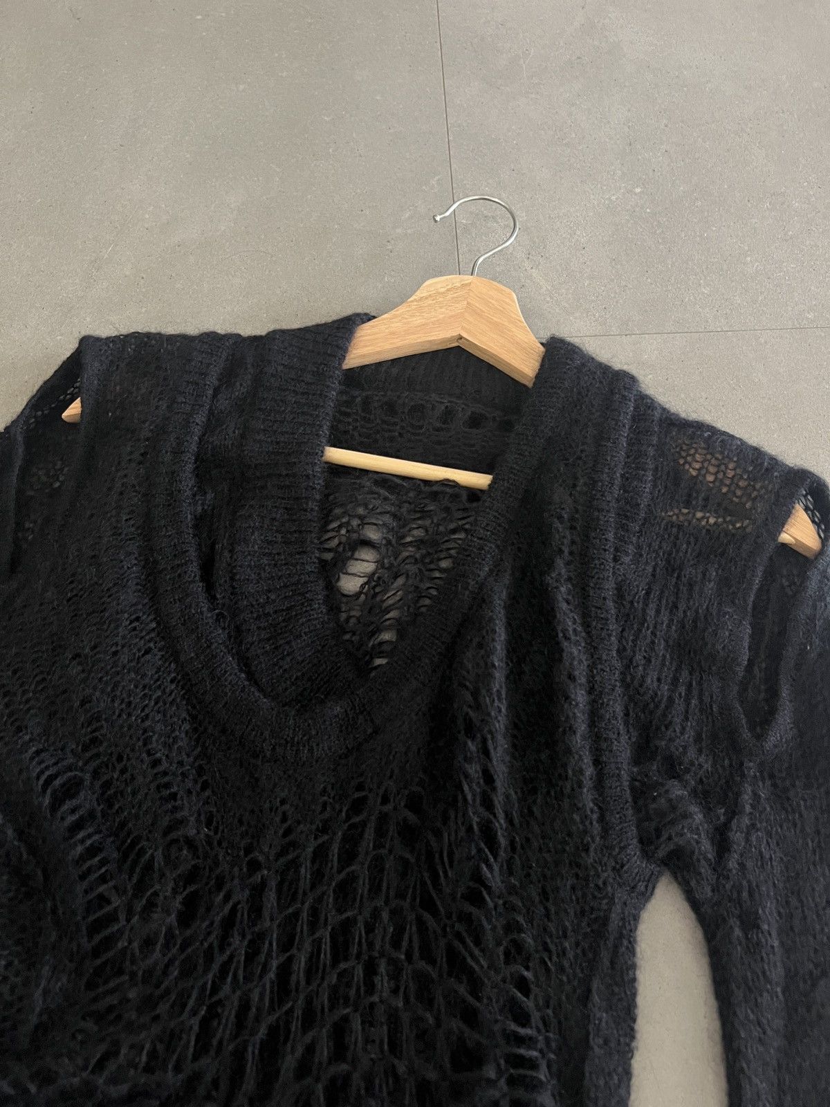 Rick Owens SS22 Rick Owen Fogachine Runway Banana Knit Spider Sweater Size US M / EU 48-50 / 2 - 9 Thumbnail
