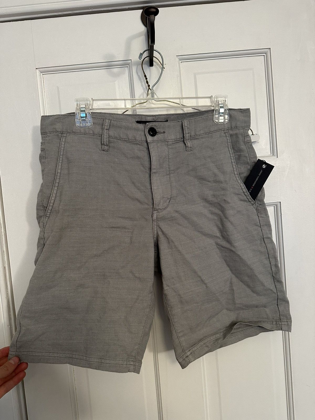 John Varvatos Grey Linnen Shorts