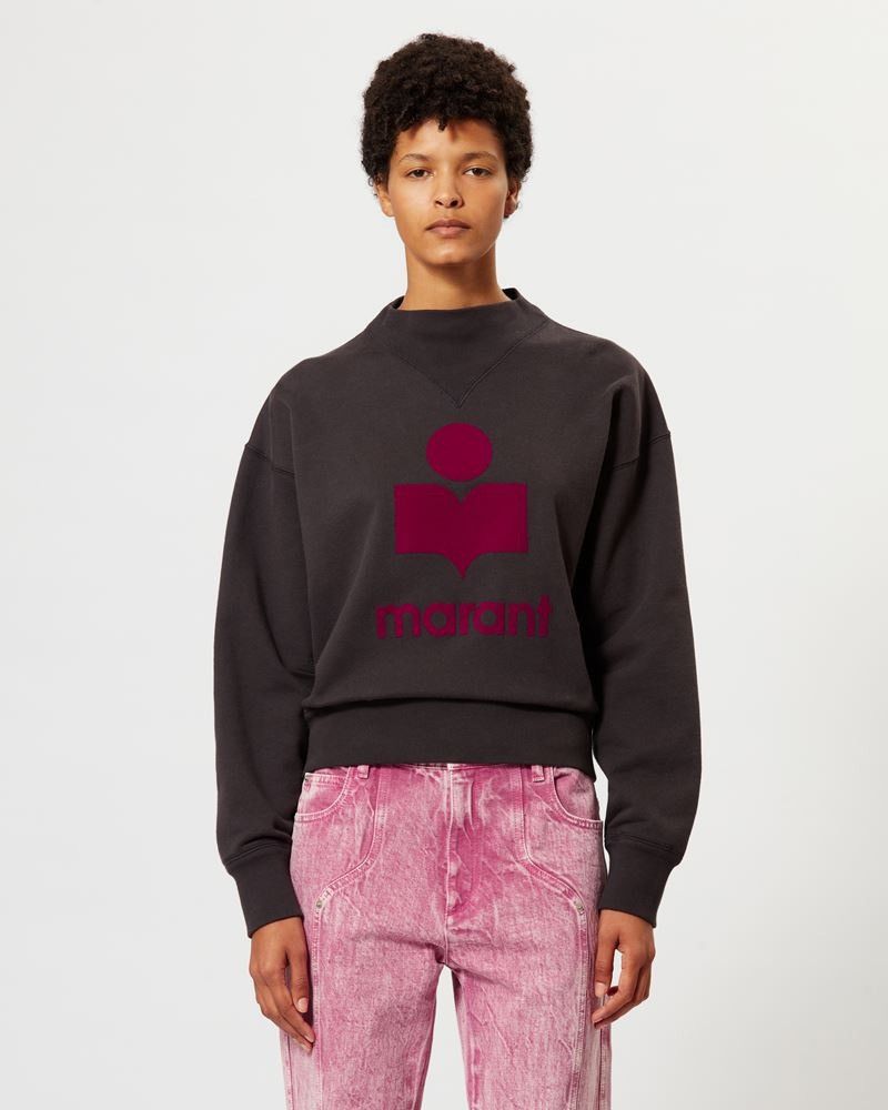 Isabel Marant Etoile Isabel Marant Étoile Milly Logo Sweatshirt Brown/Burgundy Size S / US 4 / IT 40 - 1 Thumbnail