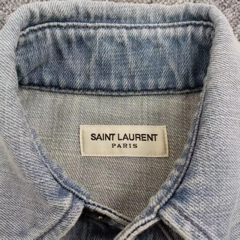Saint Laurent Paris Saint Laurent Paris SS23 Distressed Effect Lapel Single Bre Size S / US 4 / IT 40 - 1 Thumbnail