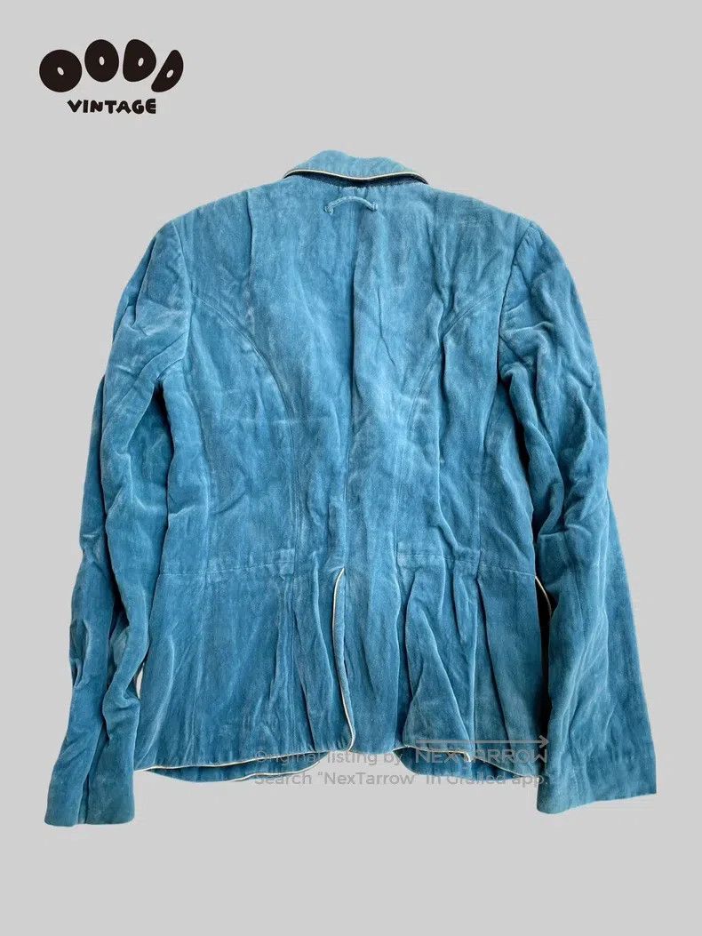 Jean Paul Gaultier Jean Paul Gaultier Blue Velvet Jacket Size US S / EU 44-46 / 1 - 2 Thumbnail