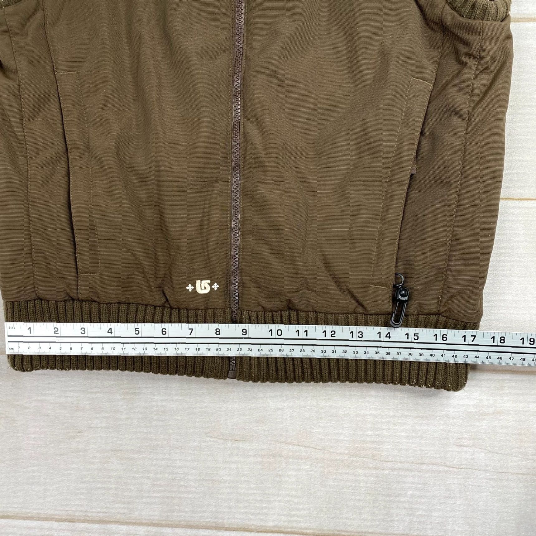 Burton VINTAGE Burton Insulated Vest Womens M Brown Cream Snowboarding Outdoors Retro Y2K Size M / US 6-8 / IT 42-44 - 7 Thumbnail