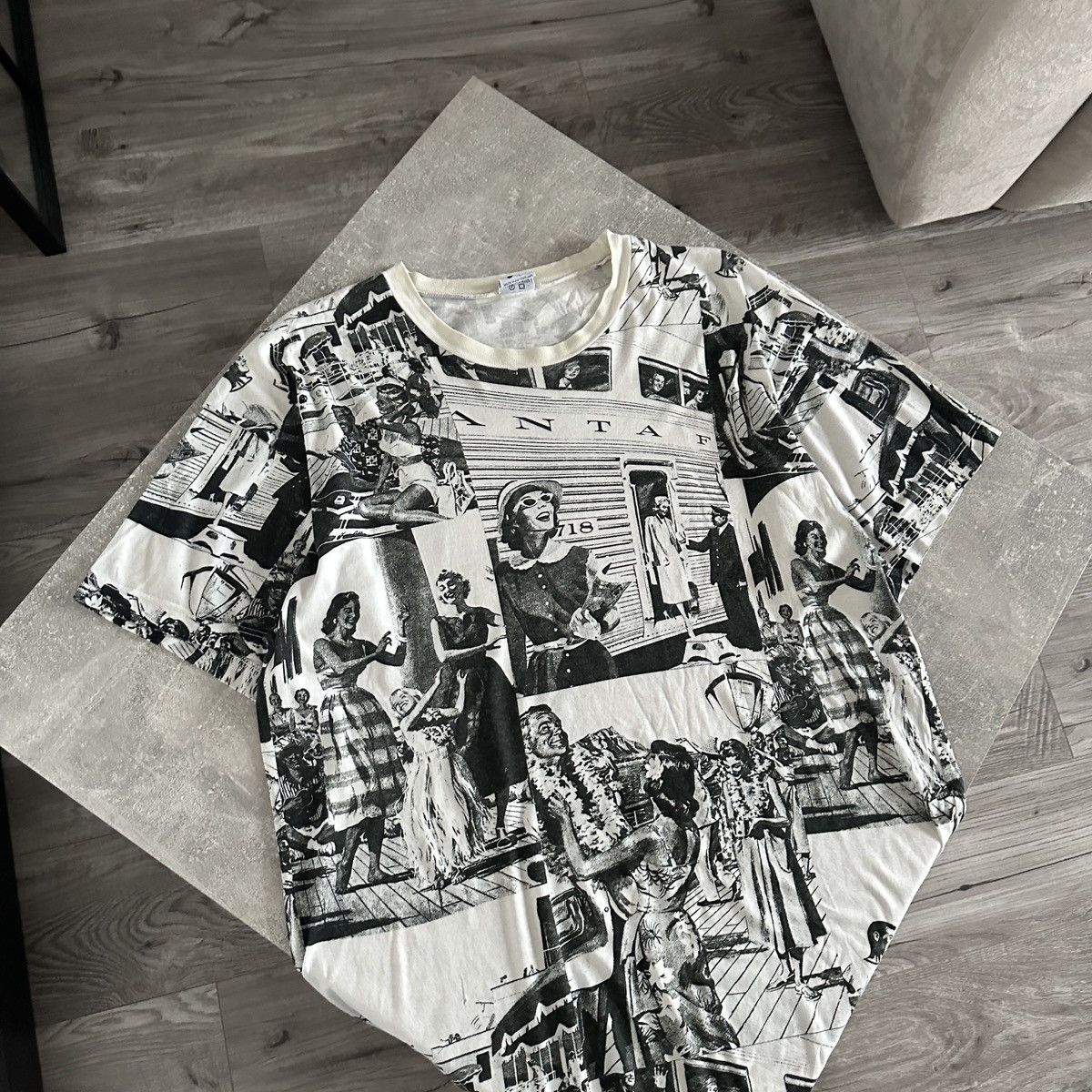 Vintage Vintage 90s All Over Print AOP tee Hawaii chill y2k girls Size US L / EU 52-54 / 3 - 4 Thumbnail