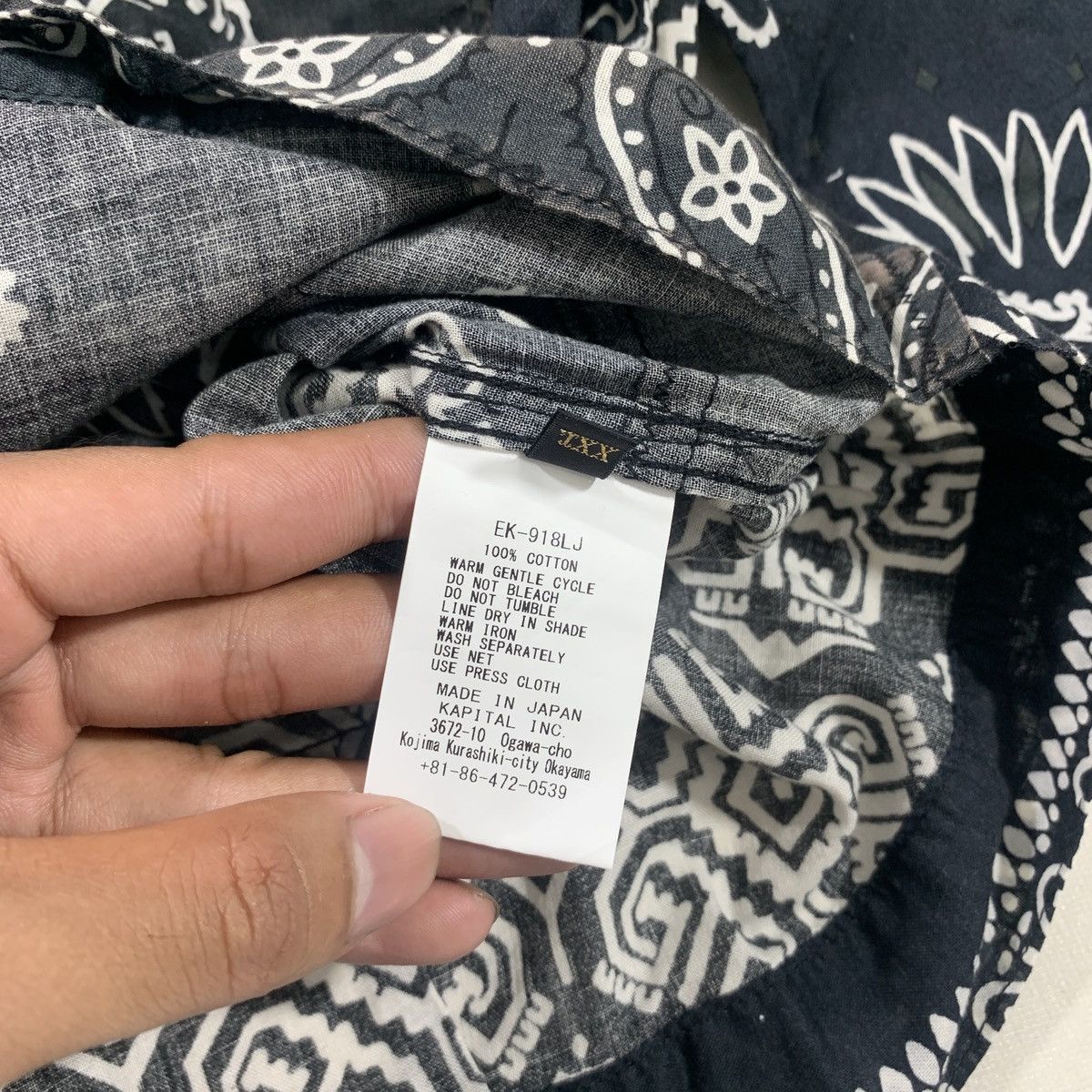 Kapital × Kapital Kountry KAPITAL BANDANA PATCHWORK PRINT 1ST JKT 2024 Size US XXL / EU 58 / 5 - 9 Thumbnail