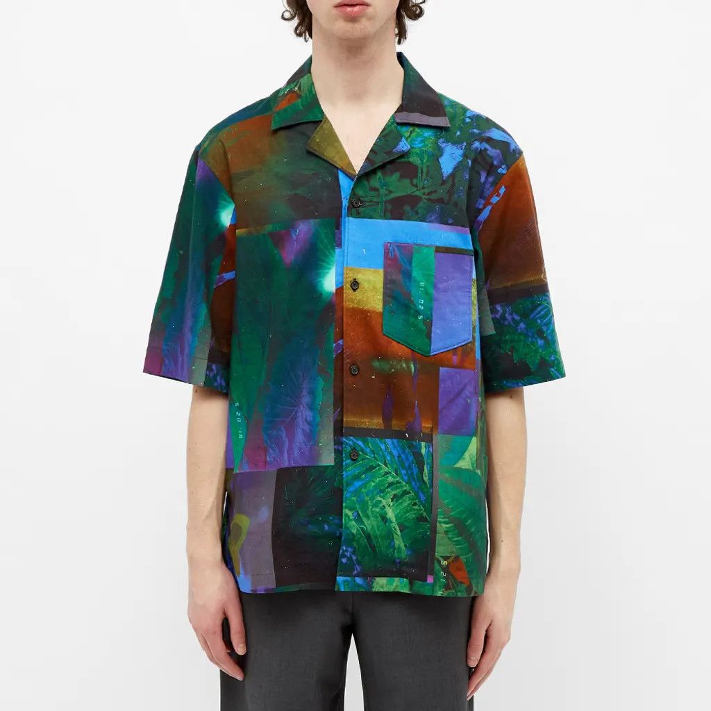 Acne Studios Acne Studios Shirt Button Up Short Sleeve Abstract Print Size US M / EU 48-50 / 2 - 1 Thumbnail