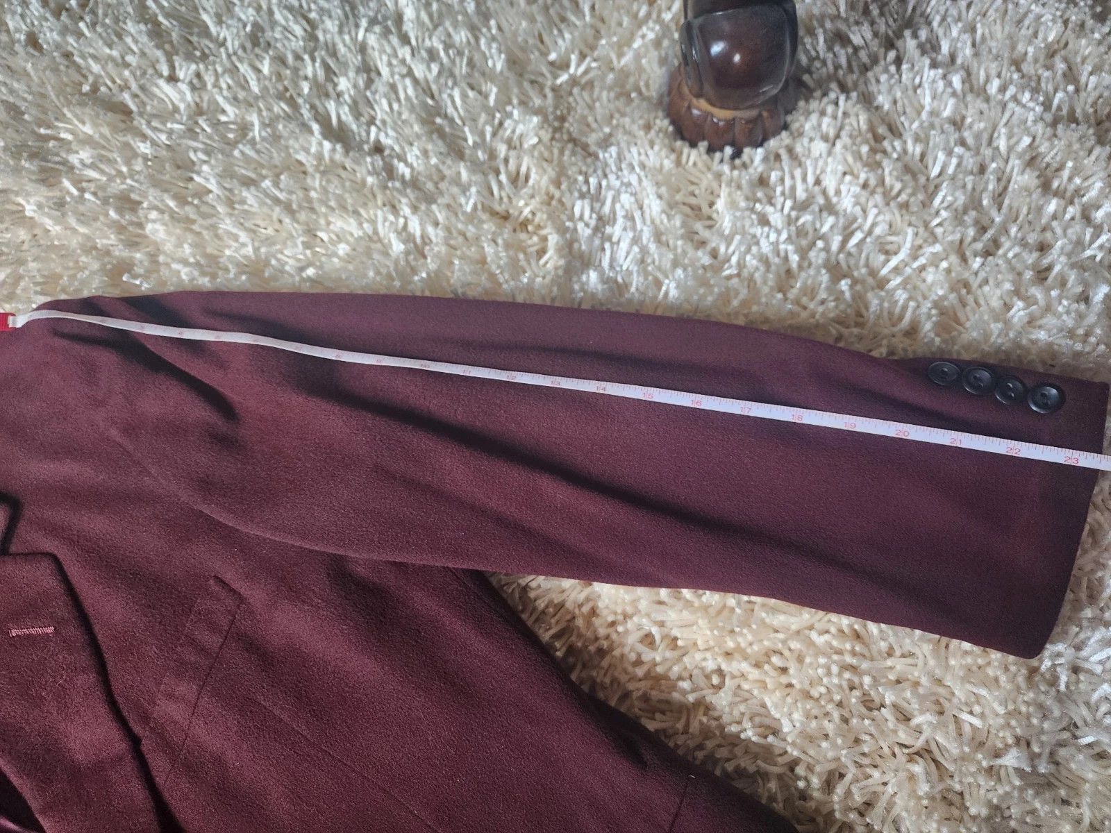 Oxxford Clothes Oxxford Clothes Cashmere Blazer Sportcoat Maroon Red 43 Size 44R - 4 Thumbnail