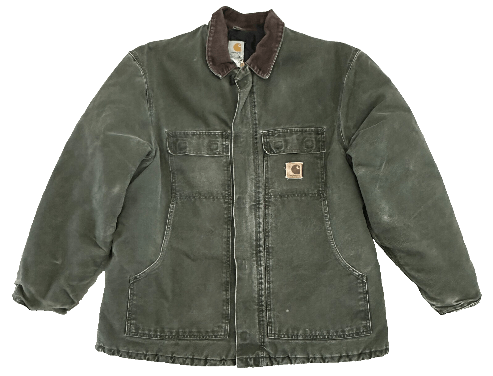 Carhartt Carhartt Chore Jacket Canvas Quilted Coat C26 MOS Size US XL / EU 56 / 4 - 1 Thumbnail
