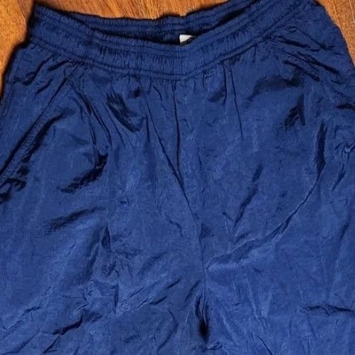 Nike VINTAGE Nike Windbreaker Pants Men L Large Joggers Ankle Zip Nylon Swoosh Track Pants Mens Size US 33 - 4 Thumbnail