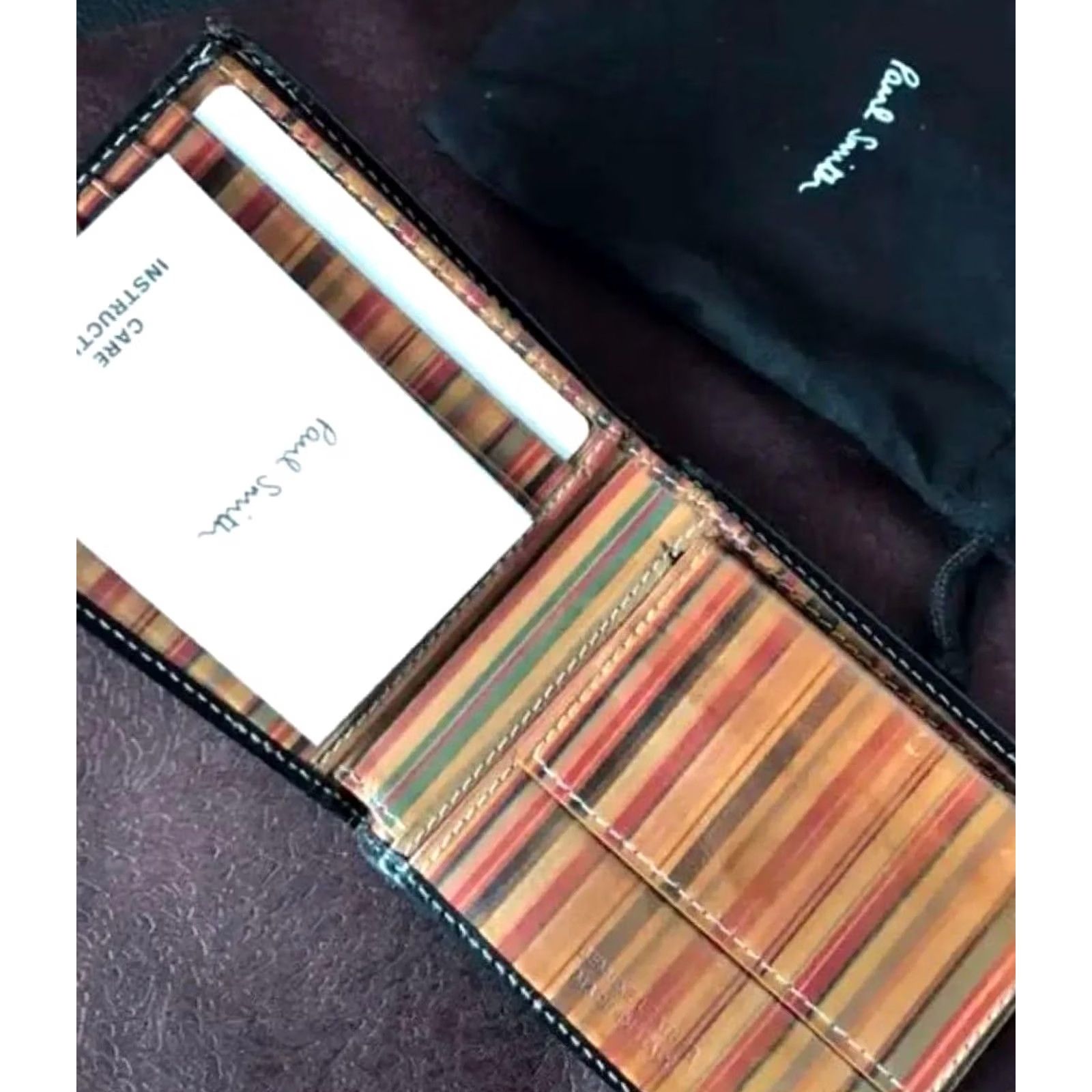 Paul Smith Paul Smith Men Vintage Bifold Multi-Stripe Leather Limited Edition VHTF Rare Tim Wallet Size ONE SIZE - 2 Thumbnail