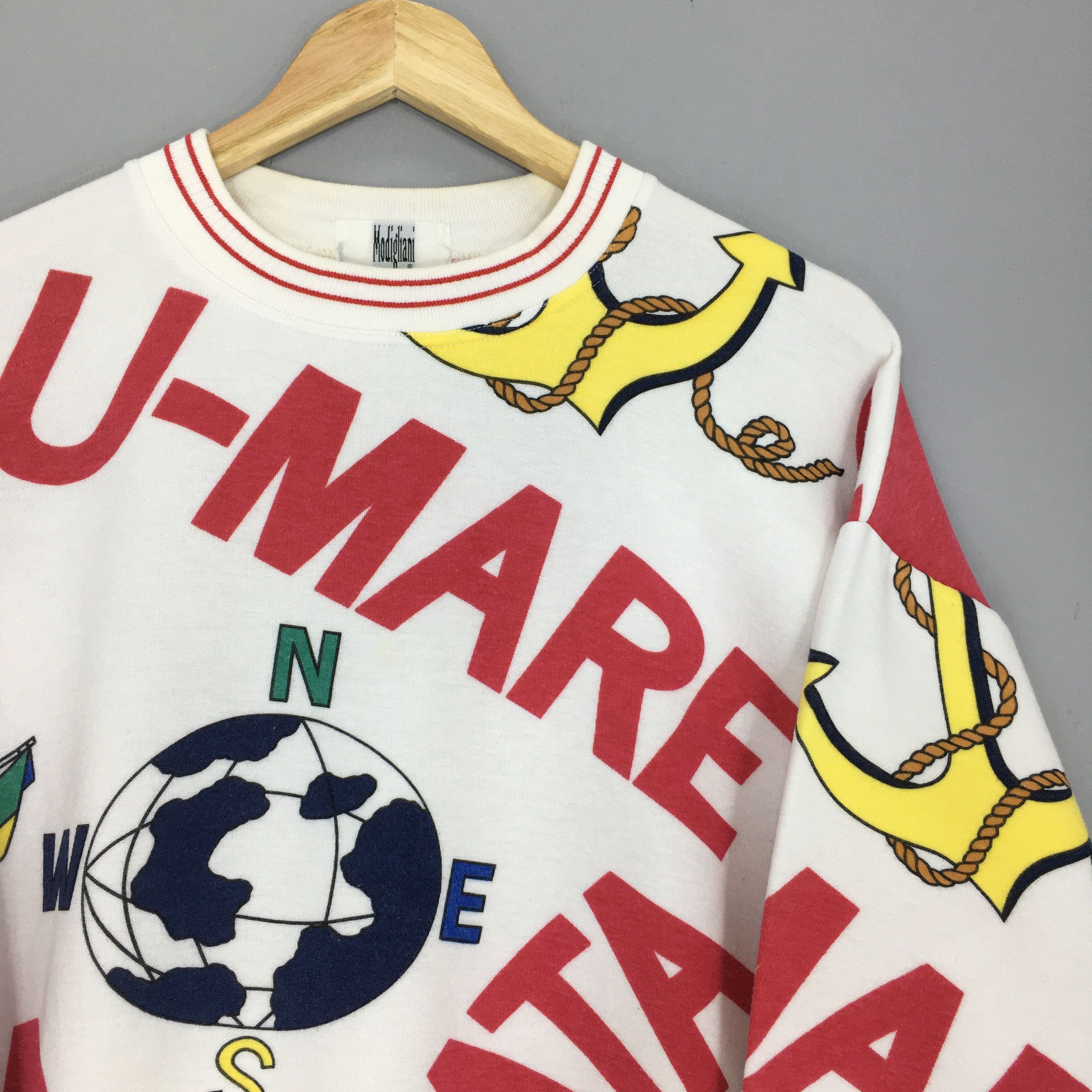 Other RARE Vintage Modigliani Uomo Coordwear Italy Sweatshirt Size US L / EU 52-54 / 3 - 2 Thumbnail
