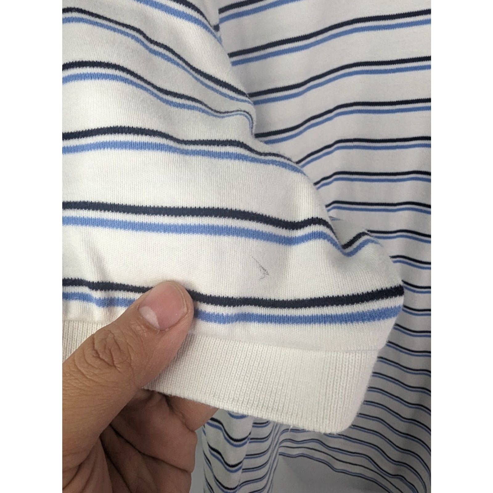 Polo Ralph Lauren VINTAGE Polo Ralph Lauren Short Sleeve Polo Men 2XL Blue White Striped Pony Shirt Size US XXL / EU 58 / 5 - 5 Thumbnail