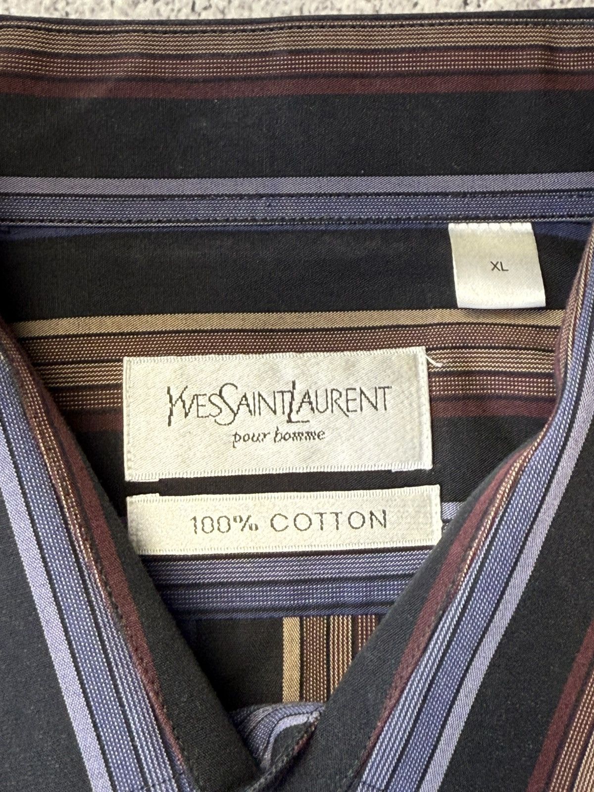 Vintage Yves Saint Laurent Classic Wedding Shirt with Cufflinks Size US XL / EU 56 / 4 - 20 Thumbnail