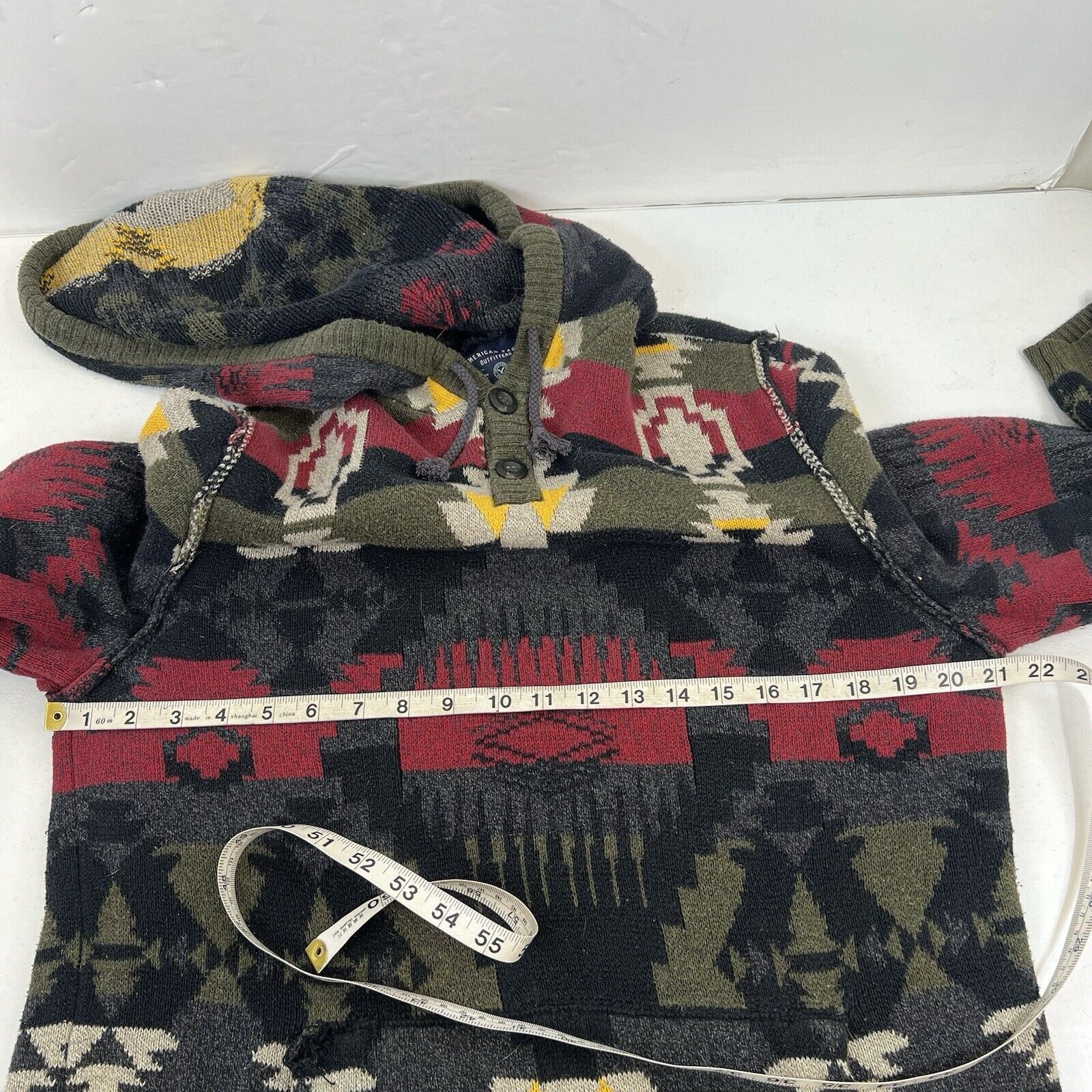 American Eagle Outfitters Y2K American Eagle Size M Hoodie Sweater Aztec Southwest Size US M / EU 48-50 / 2 - 10 Thumbnail