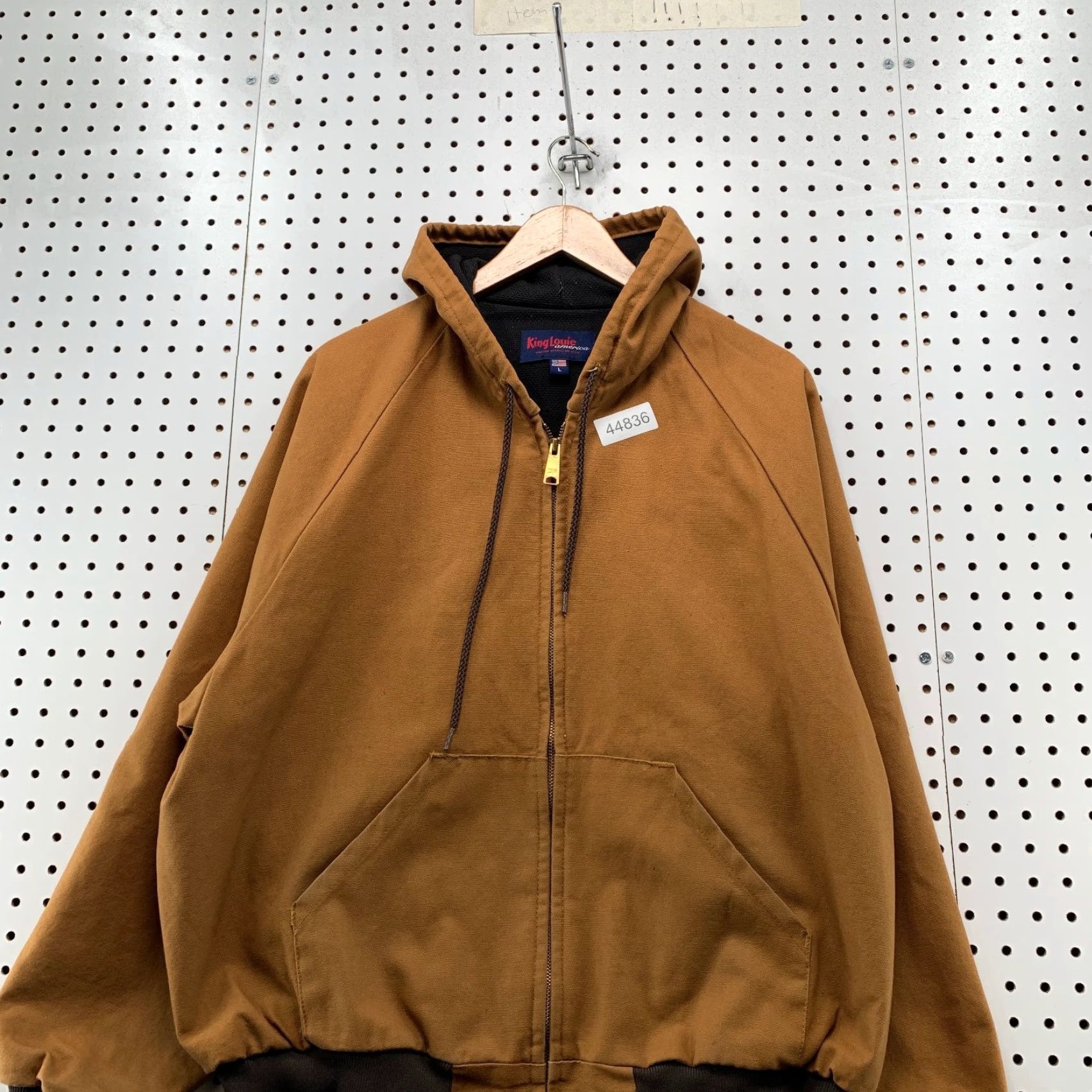Vintage VINTAGE King Louie Jacket Men L Brown Canvas Duck Bomber Lined 90s Workwear USA Kings Louie Men Brown Canvas Jacket Size US L / EU 52-54 / 3 - 2 Thumbnail