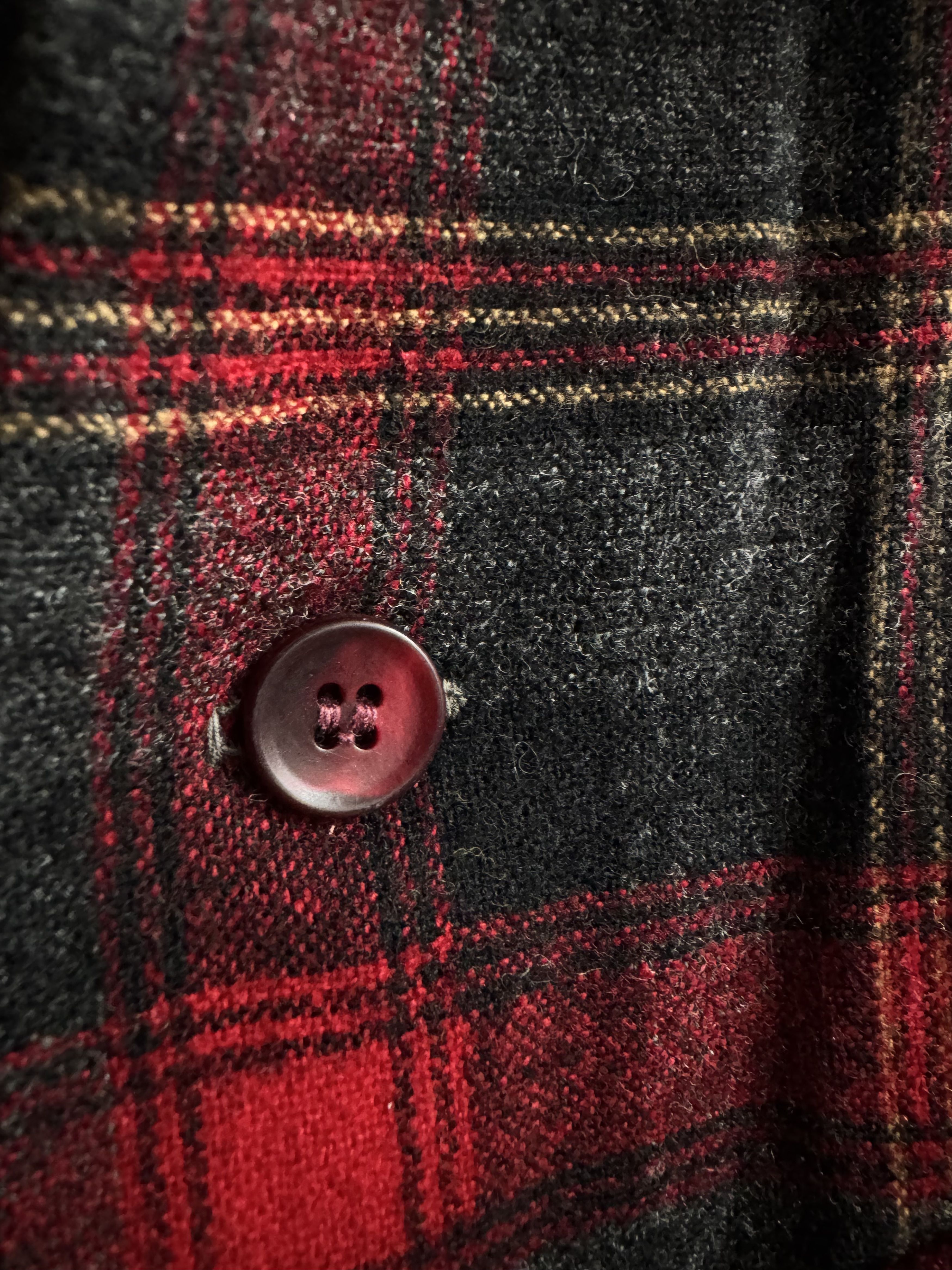 Pendleton 60/70s Pendleton Red Wool Plaid Flannel Loop Collar Size S Size US S / EU 44-46 / 1 - 5 Thumbnail