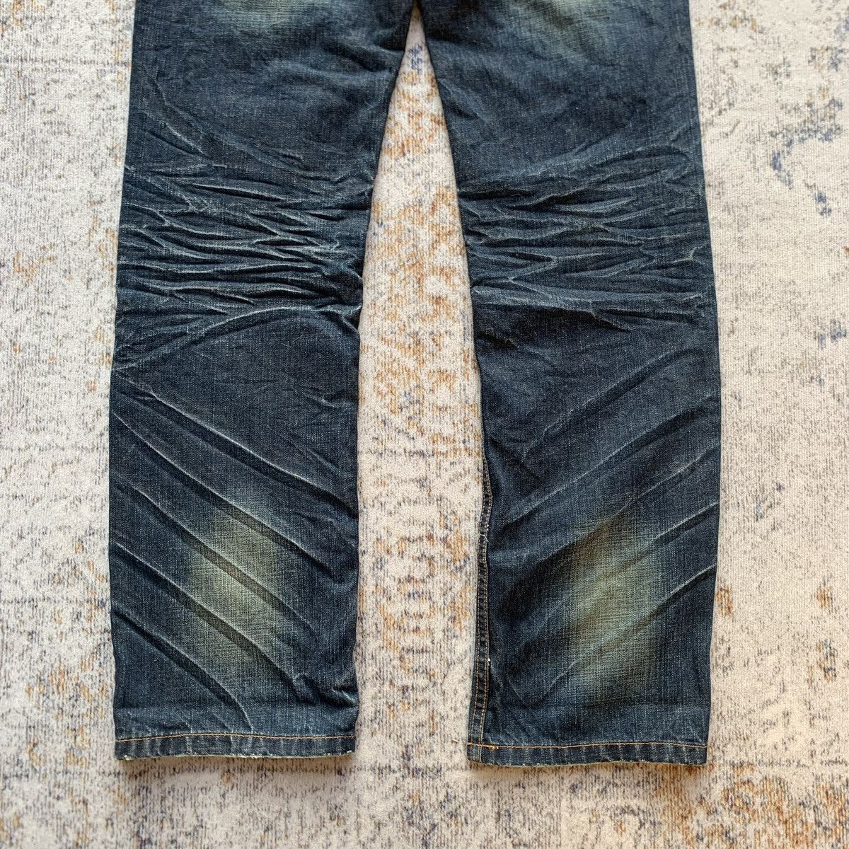 Japanese Brand Rare Japanese Brand Nylaus Mud Wash Distressed Jeans Size US 34 / EU 50 - 10 Thumbnail