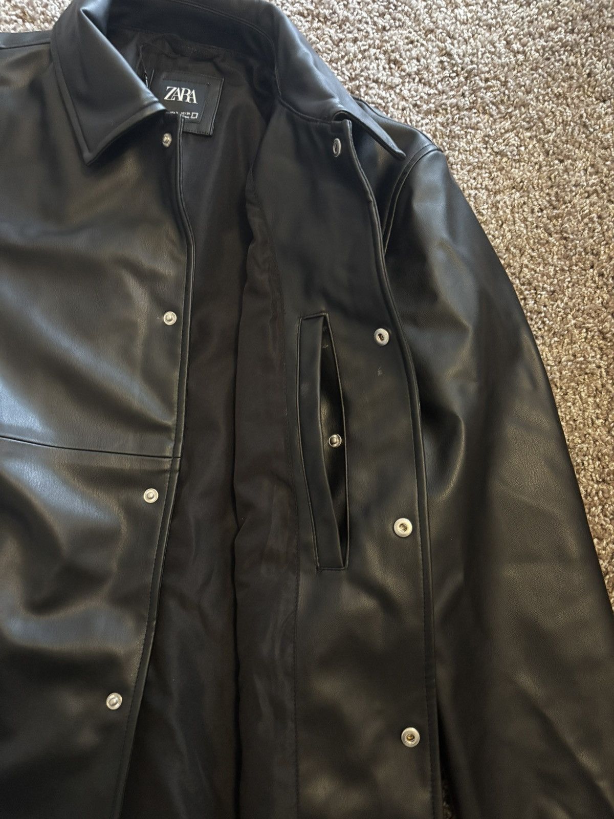 Zara ZARA Man Faux Leather Jacket Size US S / EU 44-46 / 1 - 3 Thumbnail