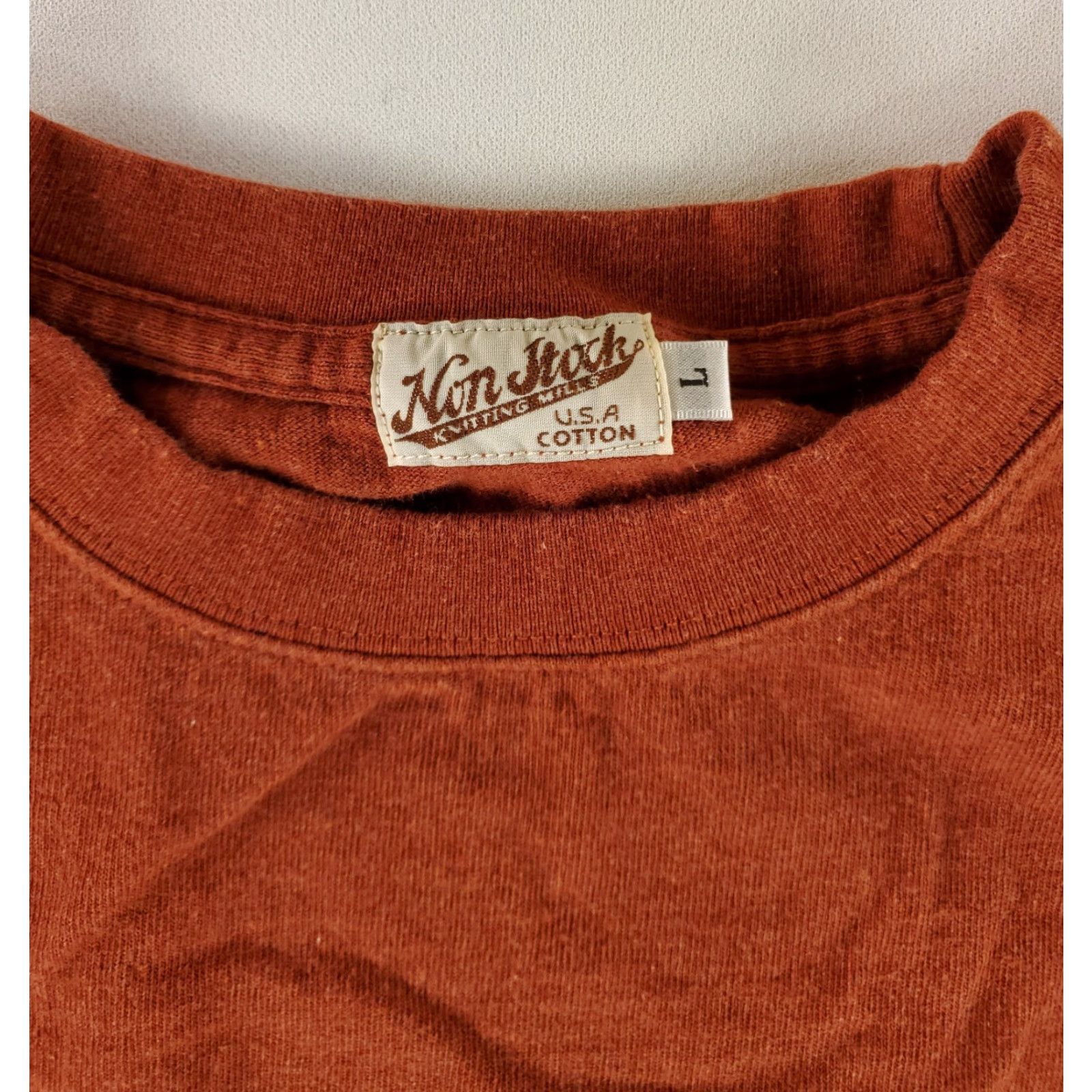 Vintage Non Stock Knitting Mills Shirt Brown Short Sleeve Mens L Size US L / EU 52-54 / 3 - 2 Thumbnail