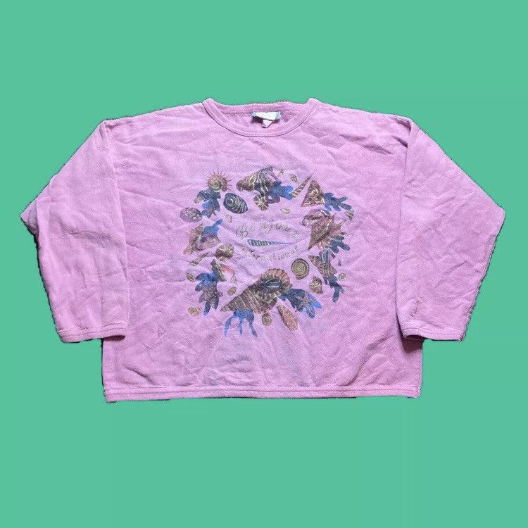 Vintage Vintage Bonjour International Crewneck Sweater Size S / US 4 / IT 40 - 1 Thumbnail