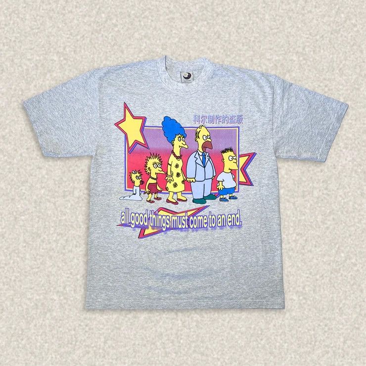 Lyrical Lemonade 2023 BY COLE BENNETT ITEM #063 SIMPSONS GREY T-SHIRT (S) Size US S / EU 44-46 / 1 - 6 Thumbnail