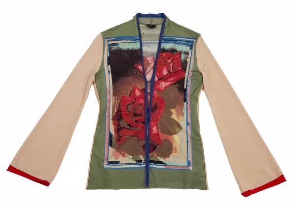 Jean Paul Gaultier Jean Paul Gaultier Rose print cardigan Size US M / EU 48-50 / 2 - 1 Thumbnail