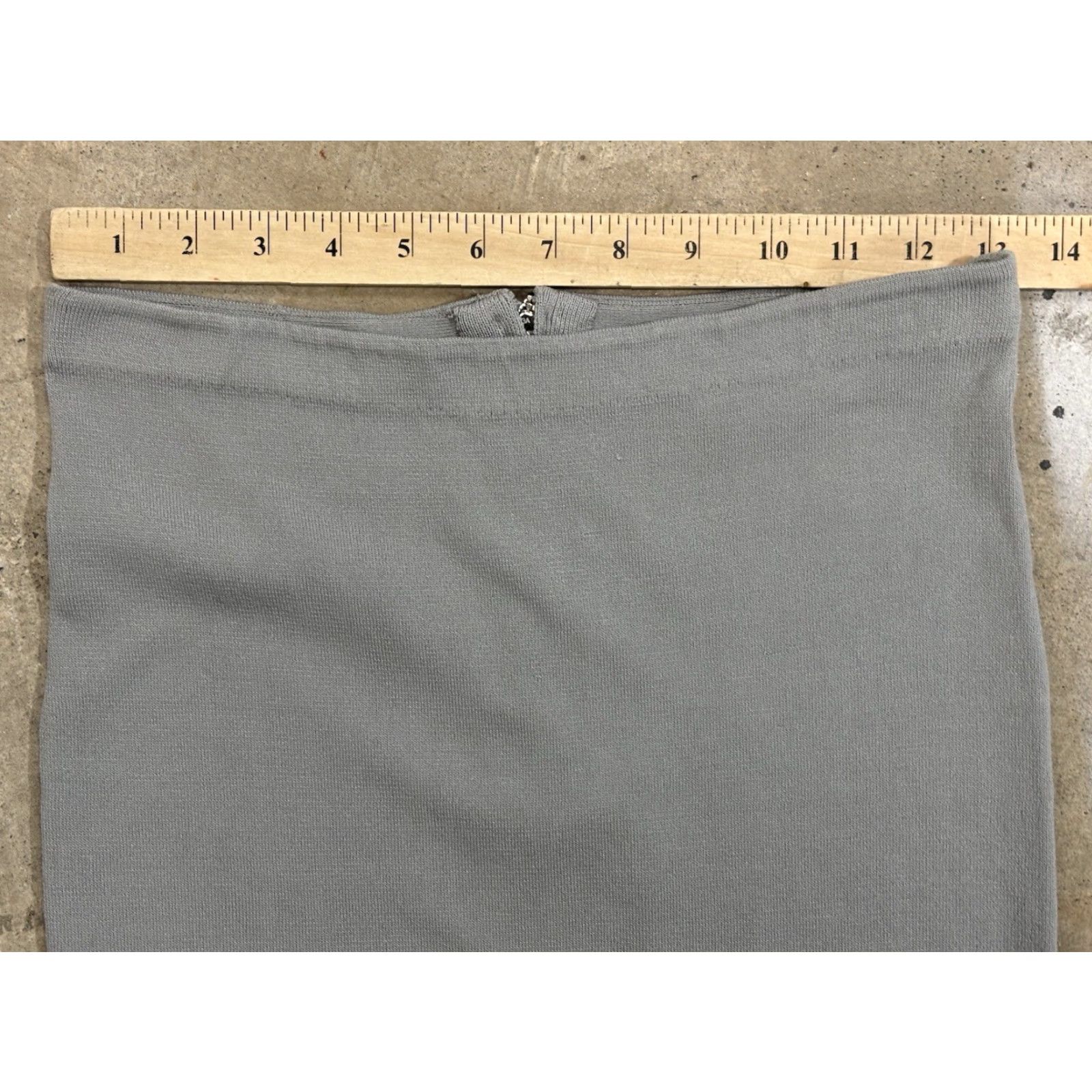 Zara Zara Knit Maxi Pencil Skirt Women’s M Grey Stretch Casual Hipster Minimalist Skirt Regular Long Womens Size 32" / US 10 / IT 46 - 7 Thumbnail