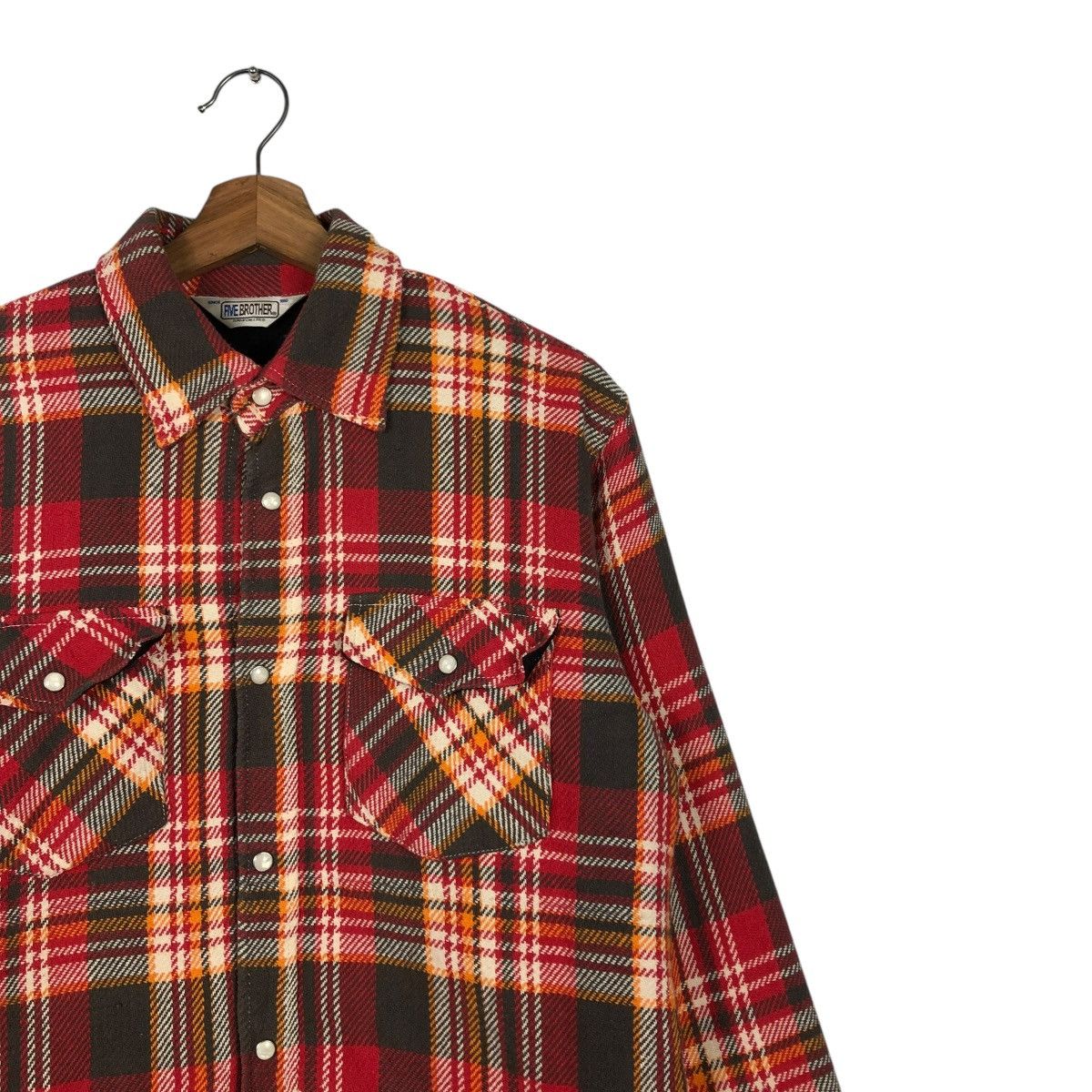 FiveBrother × Vintage 🔥VINTAGE FLANNEL JACKET FIVE BROTHER UNION MADE TARTAN Size US S / EU 44-46 / 1 - 8 Thumbnail