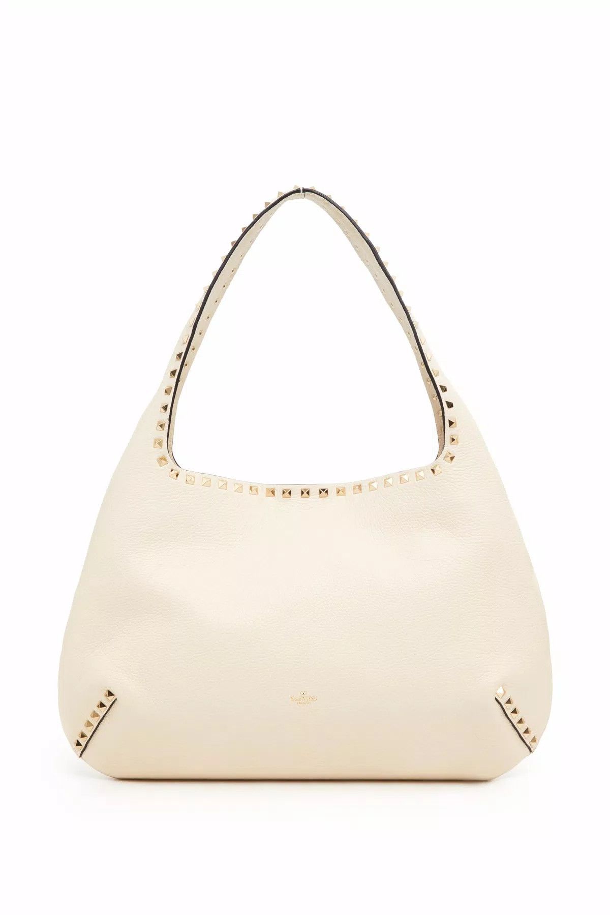 Valentino o1s1wg110426 Size: OS / Rockstud Small Hobo Bag Light Ivory Size ONE SIZE - 2 Thumbnail