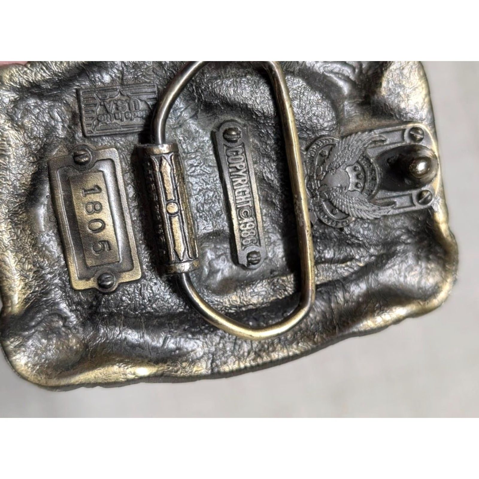 Vintage VINTAGE The Great American Buckle Company belt buckle FD western EMS rescue western Size ONE SIZE - 4 Thumbnail