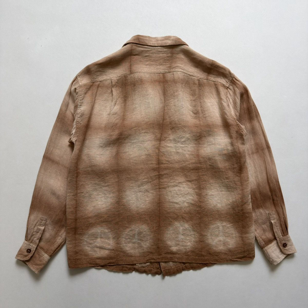 Story Mfg. Brown/Beige ‘Peace Tie Dye’ Print Shirt Size US S / EU 44-46 / 1 - 12 Thumbnail