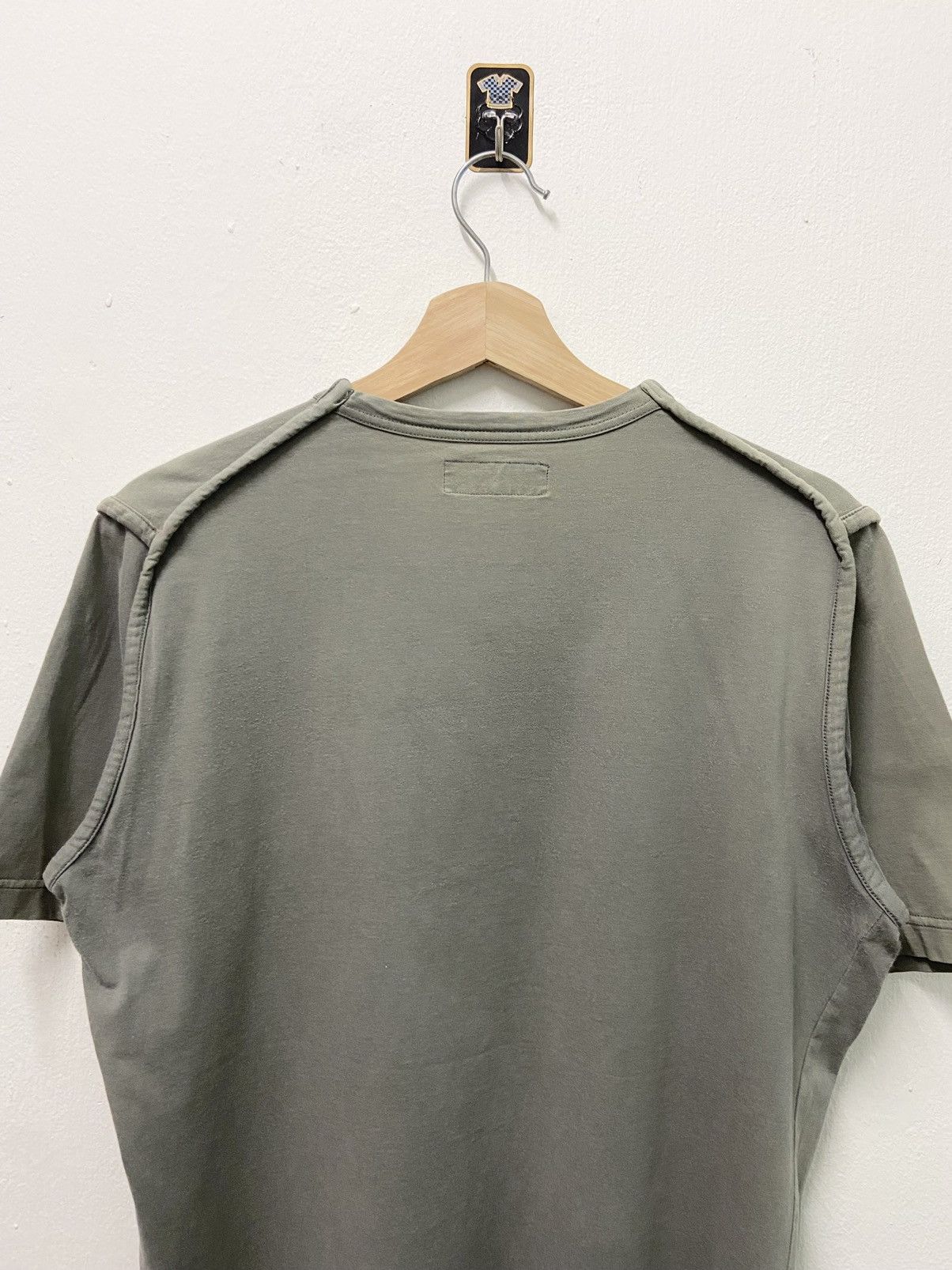 Japanese Brand × Y's × Yohji Yamamoto Yohji Yamamoto Pour Homme V Neck T-Shirt Size US M / EU 48-50 / 2 - 2 Thumbnail