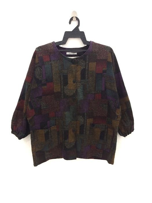 Vintage Japanese Traditional New Design Patchwork Button Up