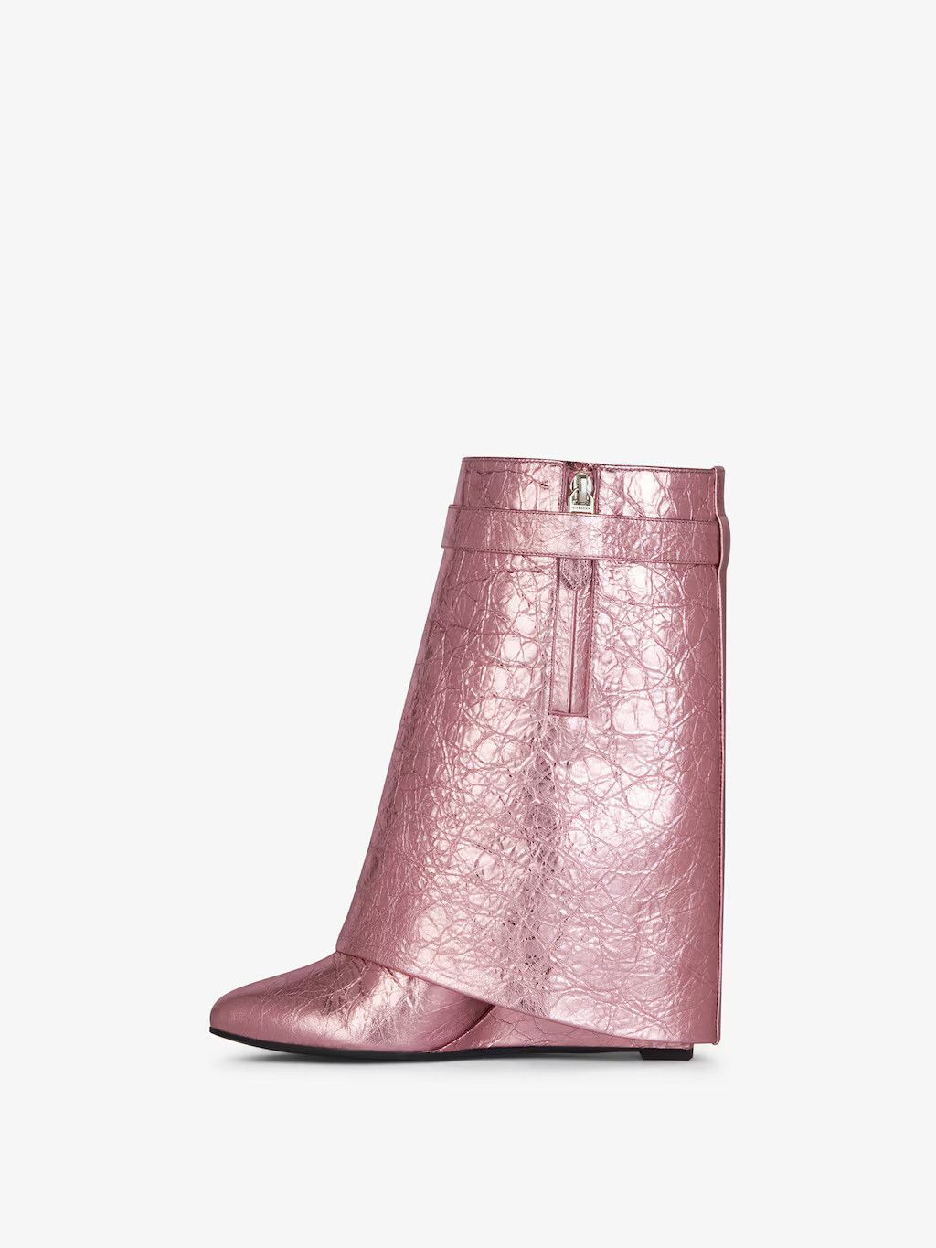 Givenchy o1w1db10525 Shark Lock Ankle Boots in Pink Size US 8 / IT 38 - 3 Thumbnail