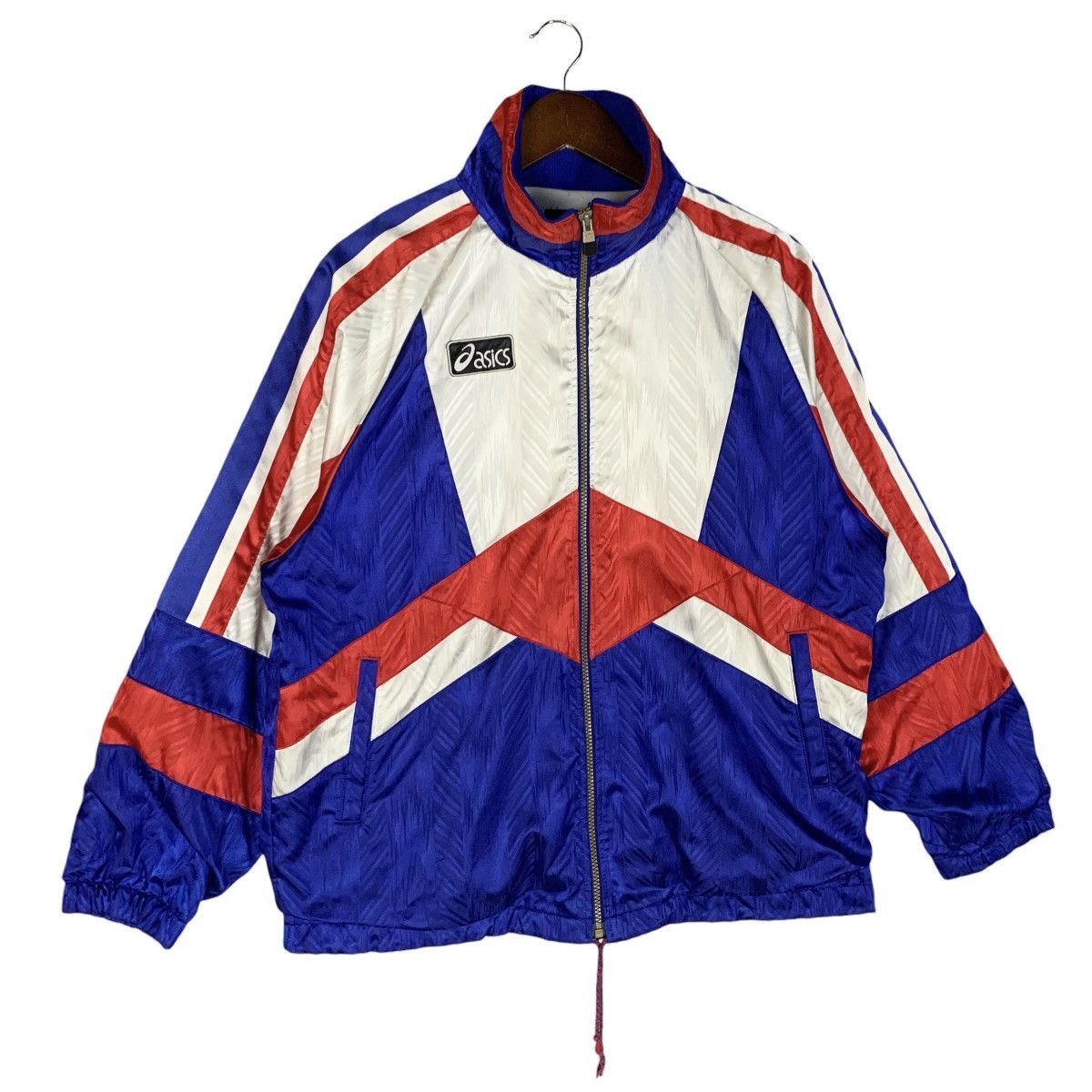 Asics × Japanese Brand × Vintage Vintage Asics Football Gear S.U.E Fc Zip Up Jacket Size L Size US L / EU 52-54 / 3 - 3 Thumbnail